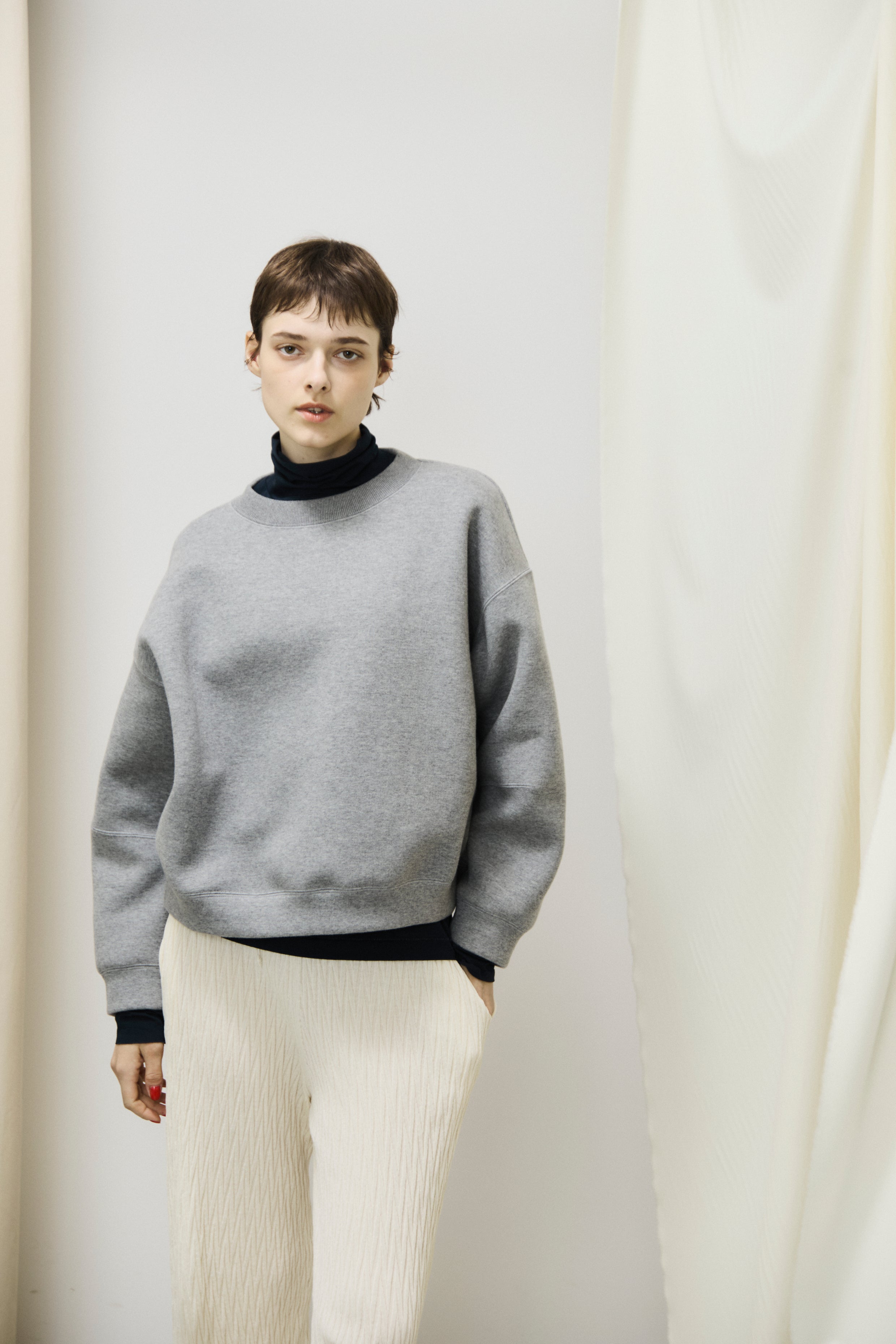 double faced jersey wide-body sweatshirt
