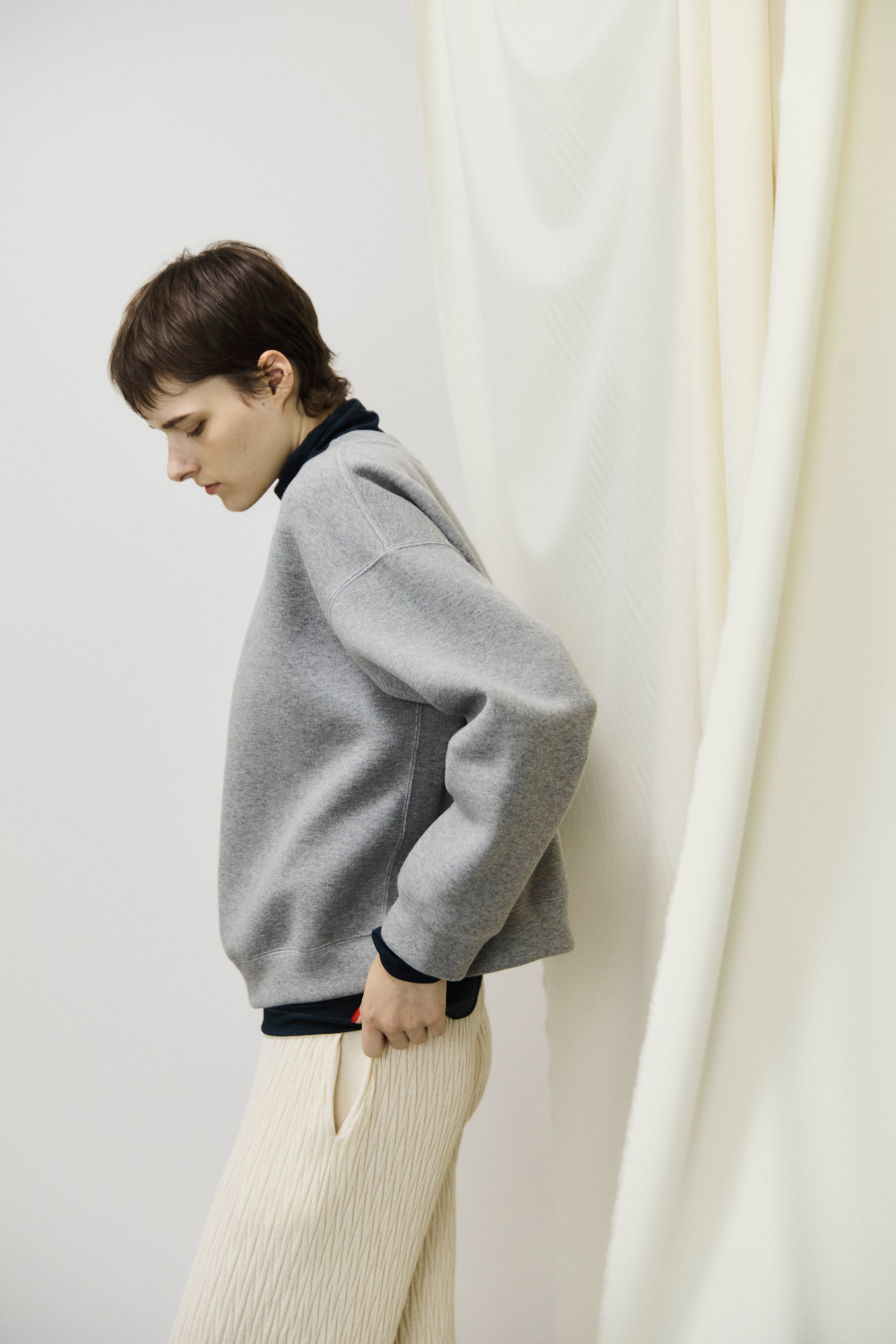 double faced jersey wide-body sweatshirt