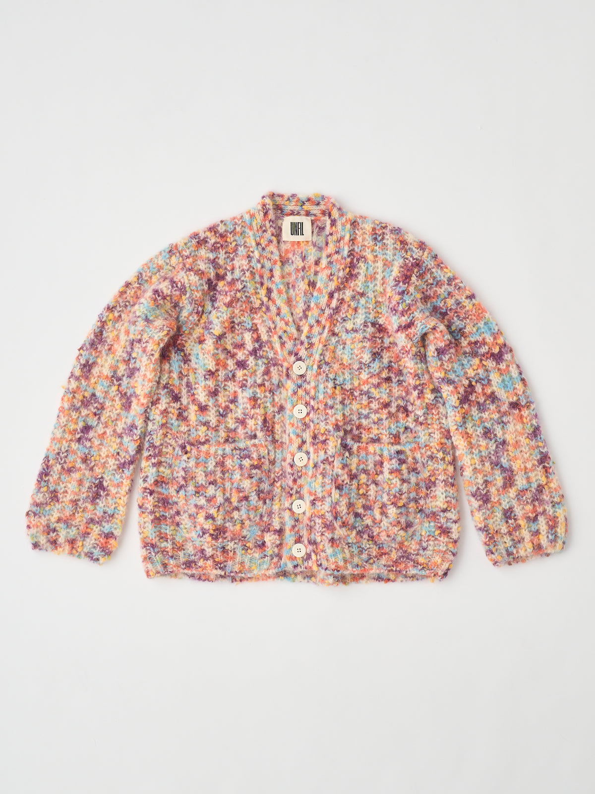 SUPERKID MOHAIR & COTTON NEP YARN RIBBED-KNIT C/D