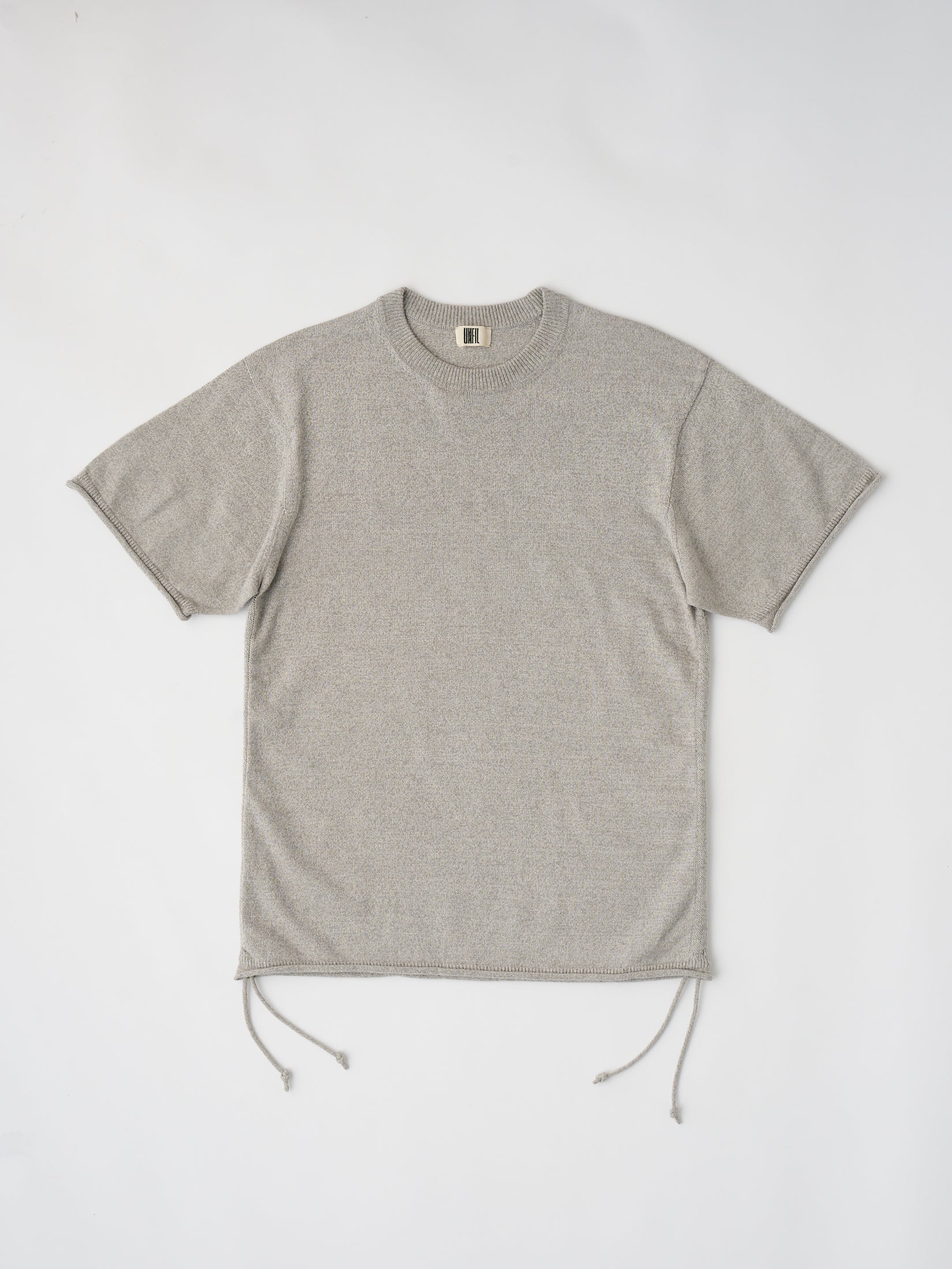 BRUSHED SILK COTTON SHORT-SLEEVE GATHERED P/O