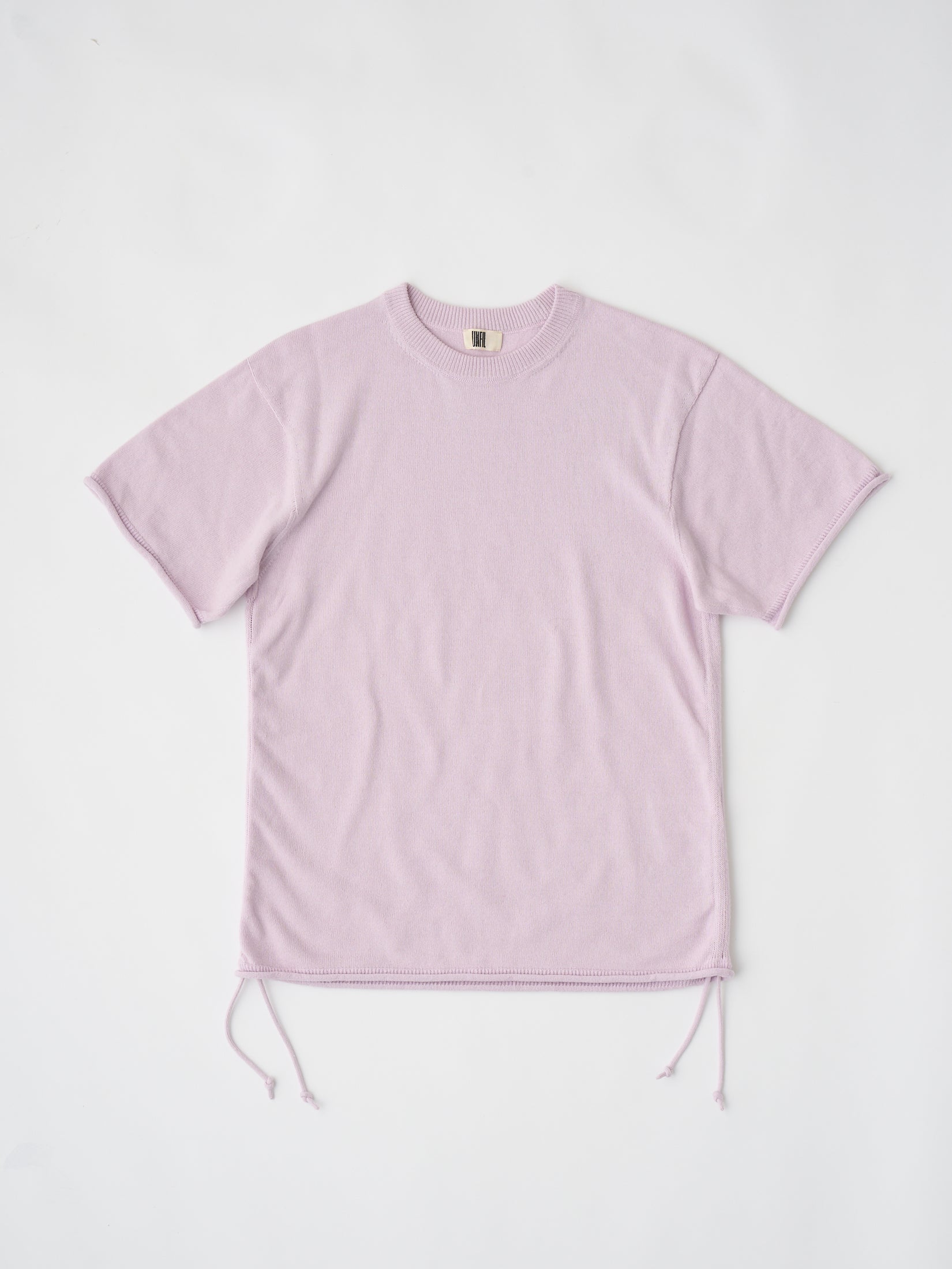 BRUSHED SILK COTTON SHORT-SLEEVE GATHERED P/O