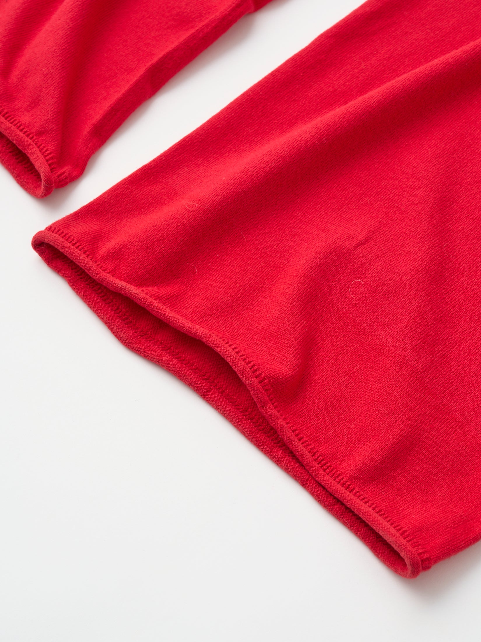 BRUSHED SILK COTTON WIDE STRAIGHT PANTS