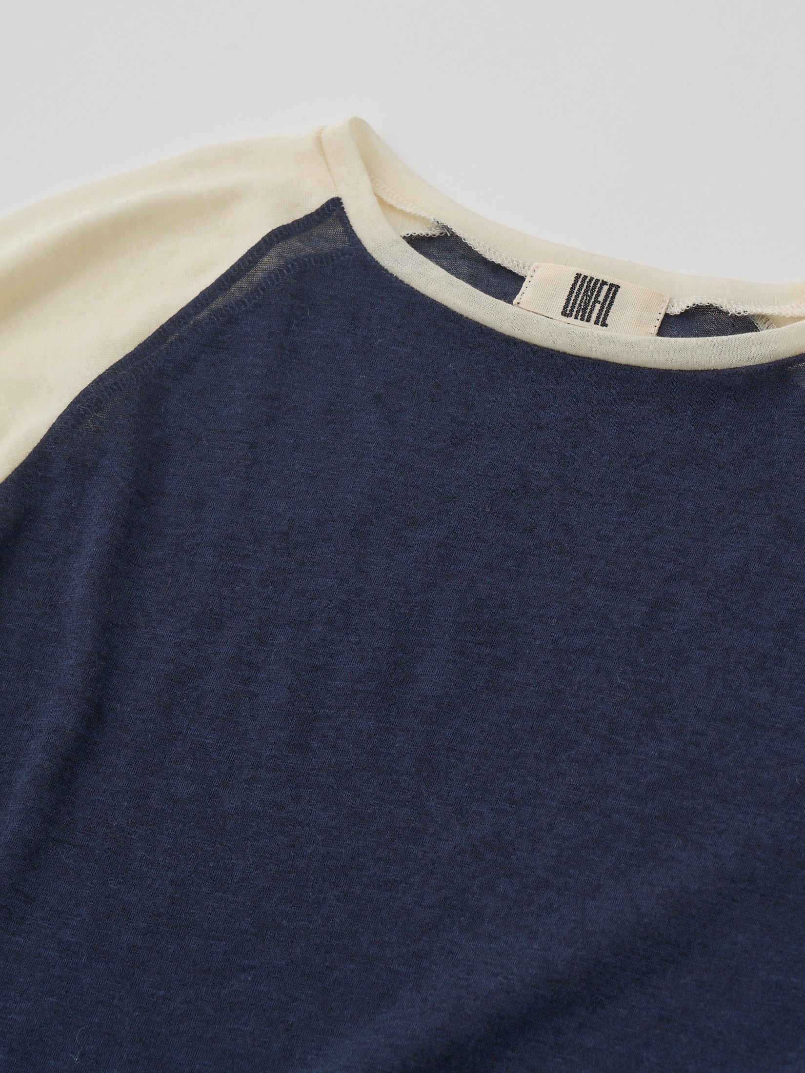 CASHMERE & SUPIMA COTTON GAUZE JERSEY BASEBALL TEE