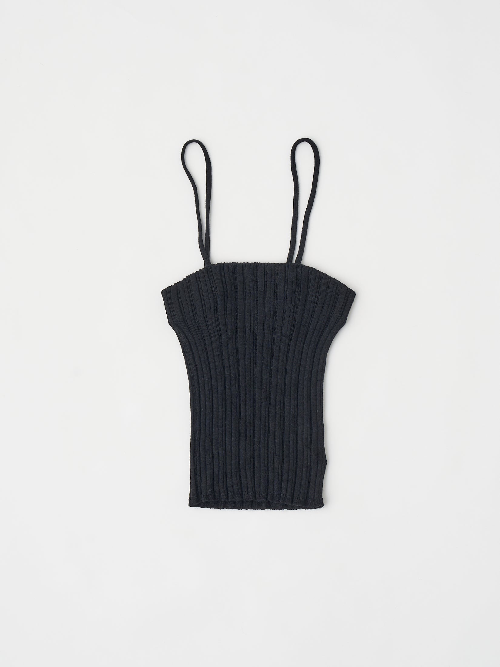 ROYAL BABY ALPACA RANDOM RIBBED-KNIT TUBE TOP