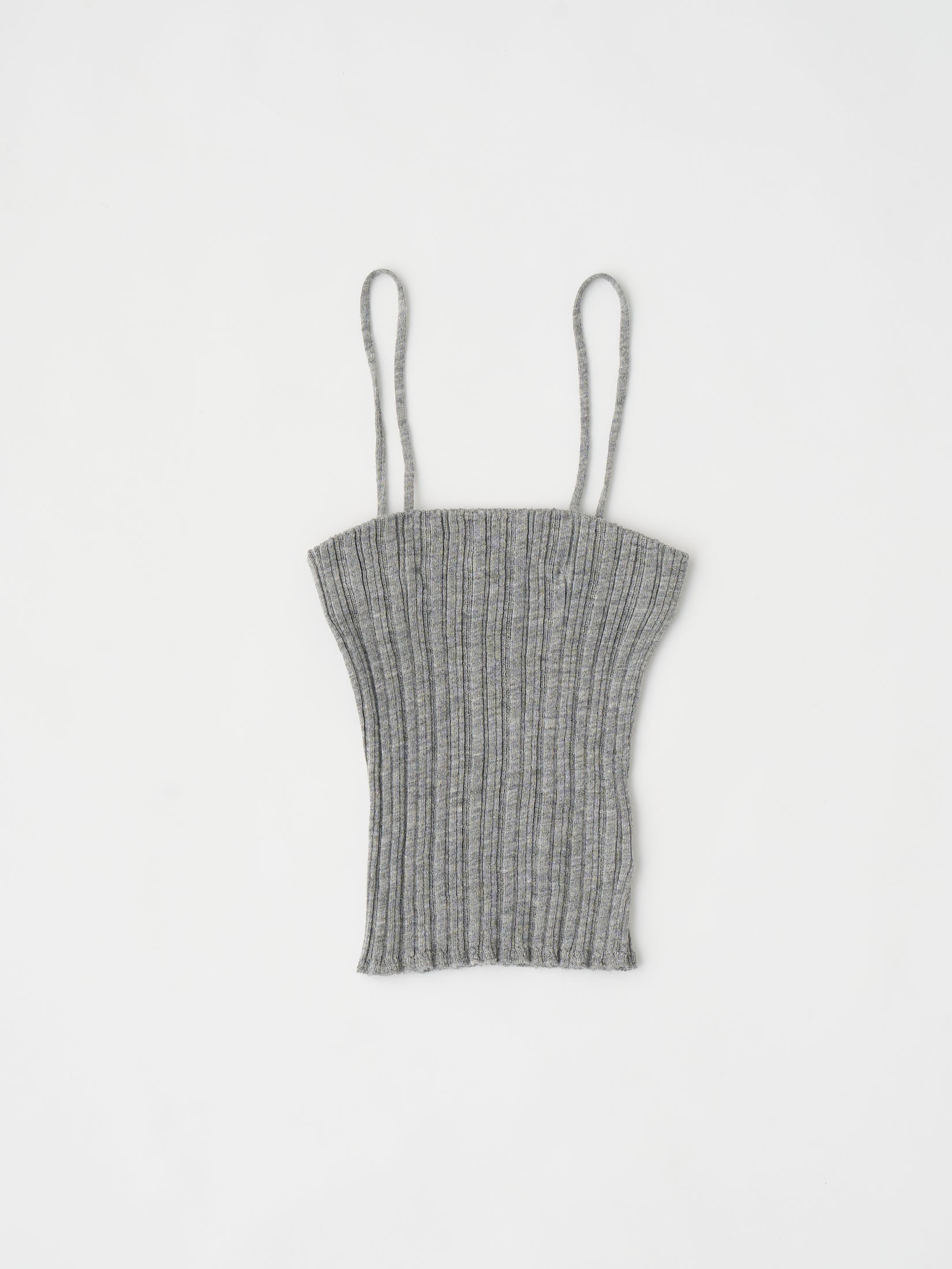 ROYAL BABY ALPACA RANDOM RIBBED-KNIT TUBE TOP