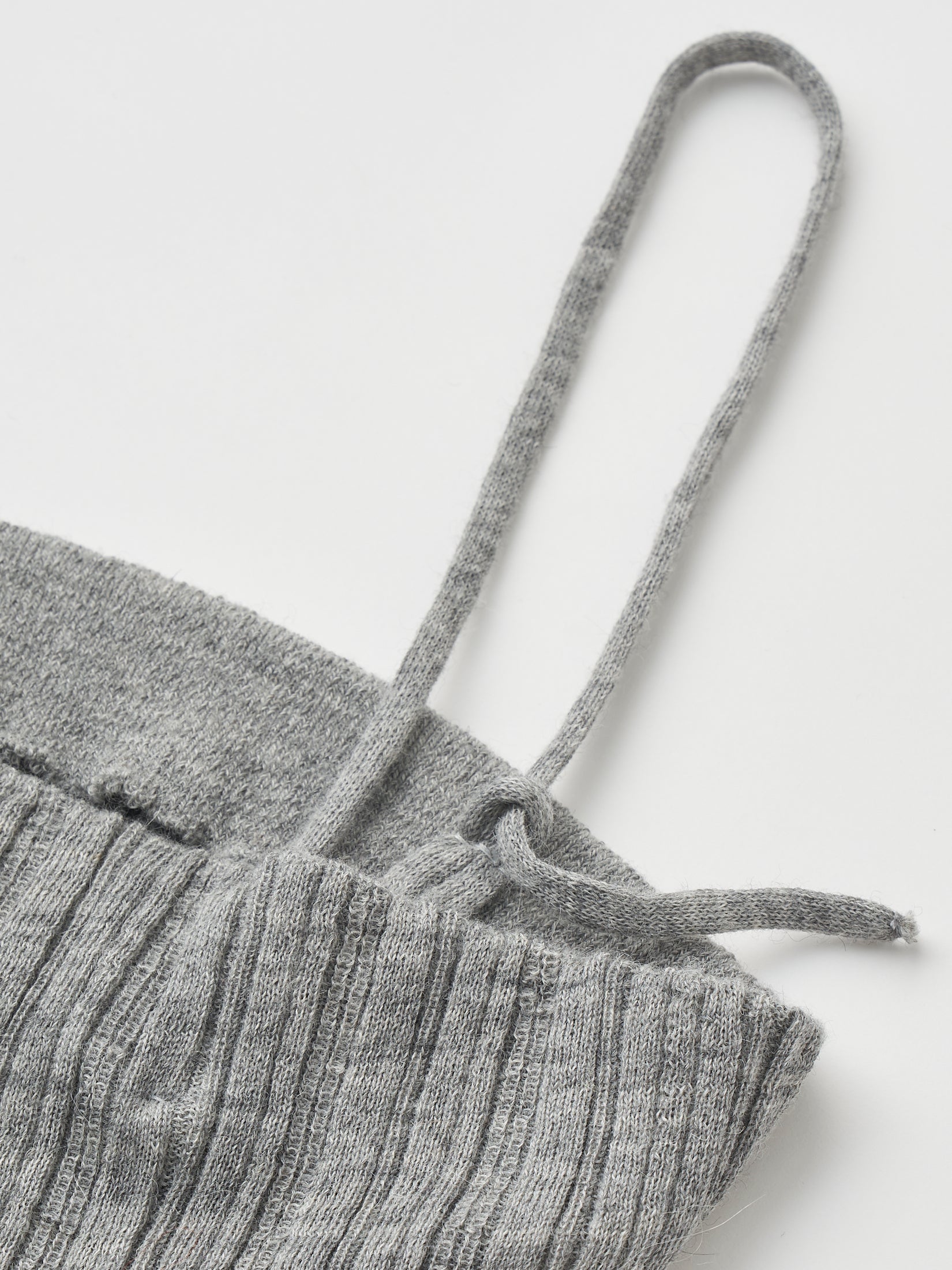 ROYAL BABY ALPACA RANDOM RIBBED-KNIT TUBE TOP