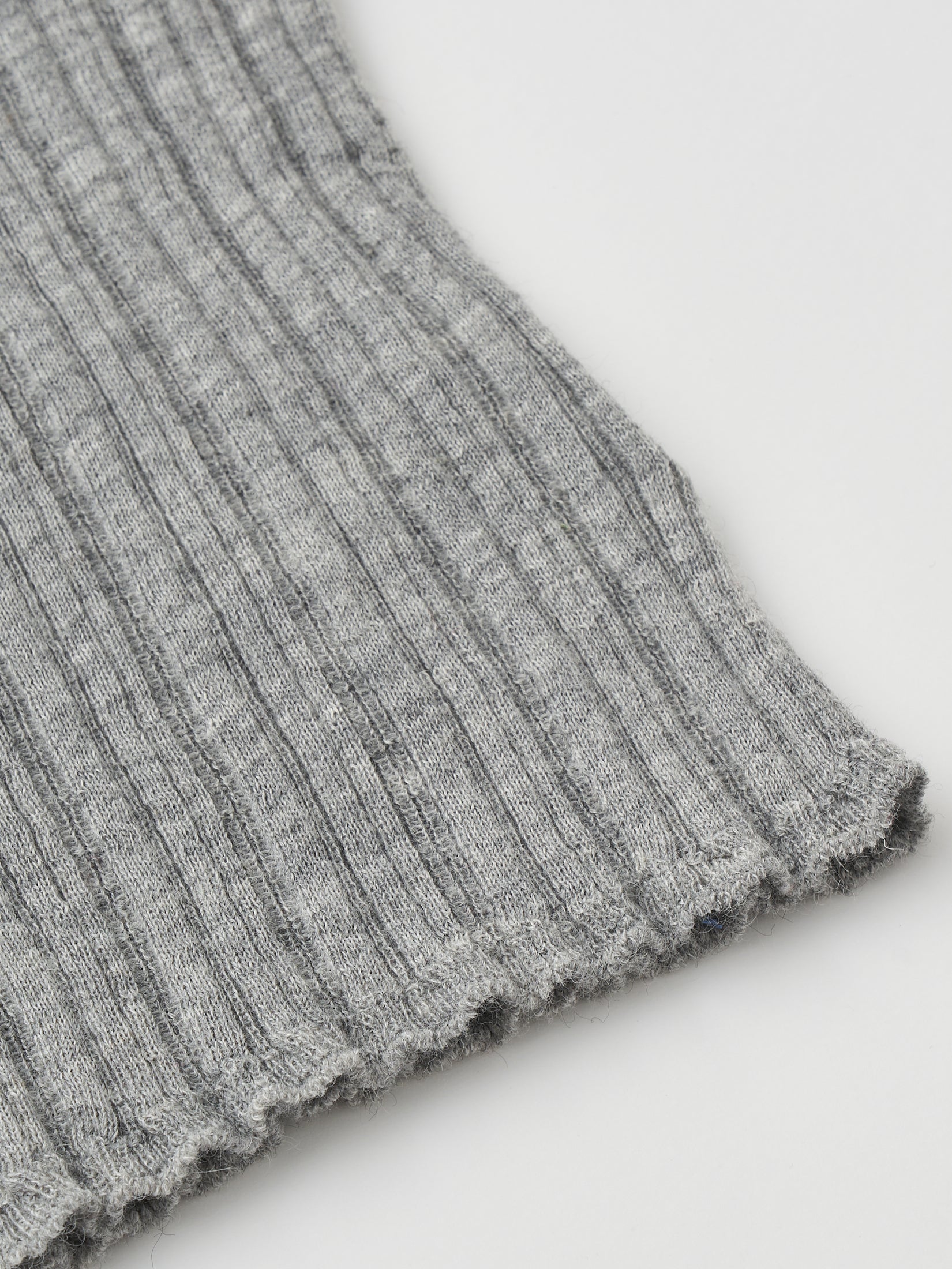 ROYAL BABY ALPACA RANDOM RIBBED-KNIT TUBE TOP