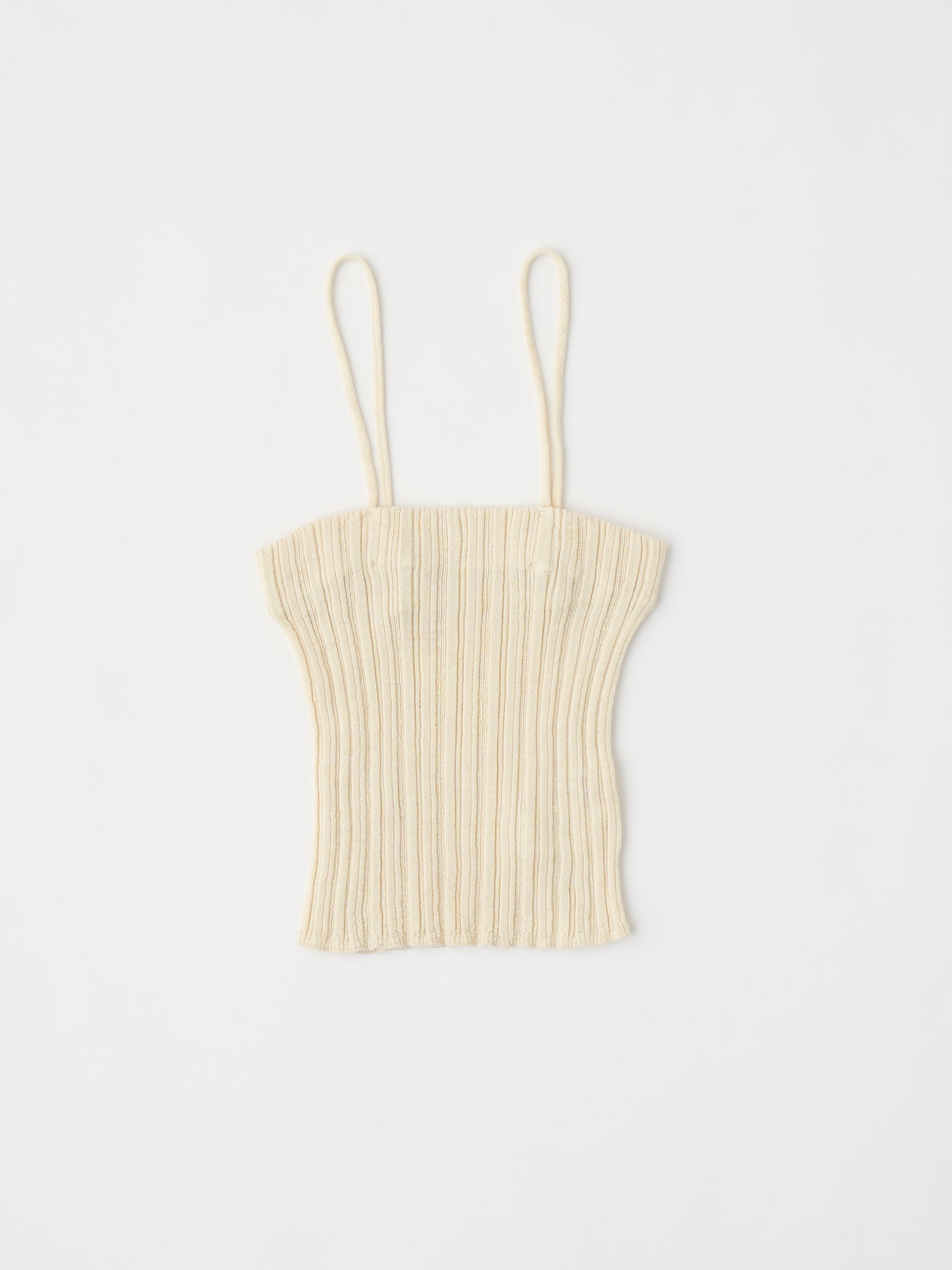 ROYAL BABY ALPACA RANDOM RIBBED-KNIT TUBE TOP
