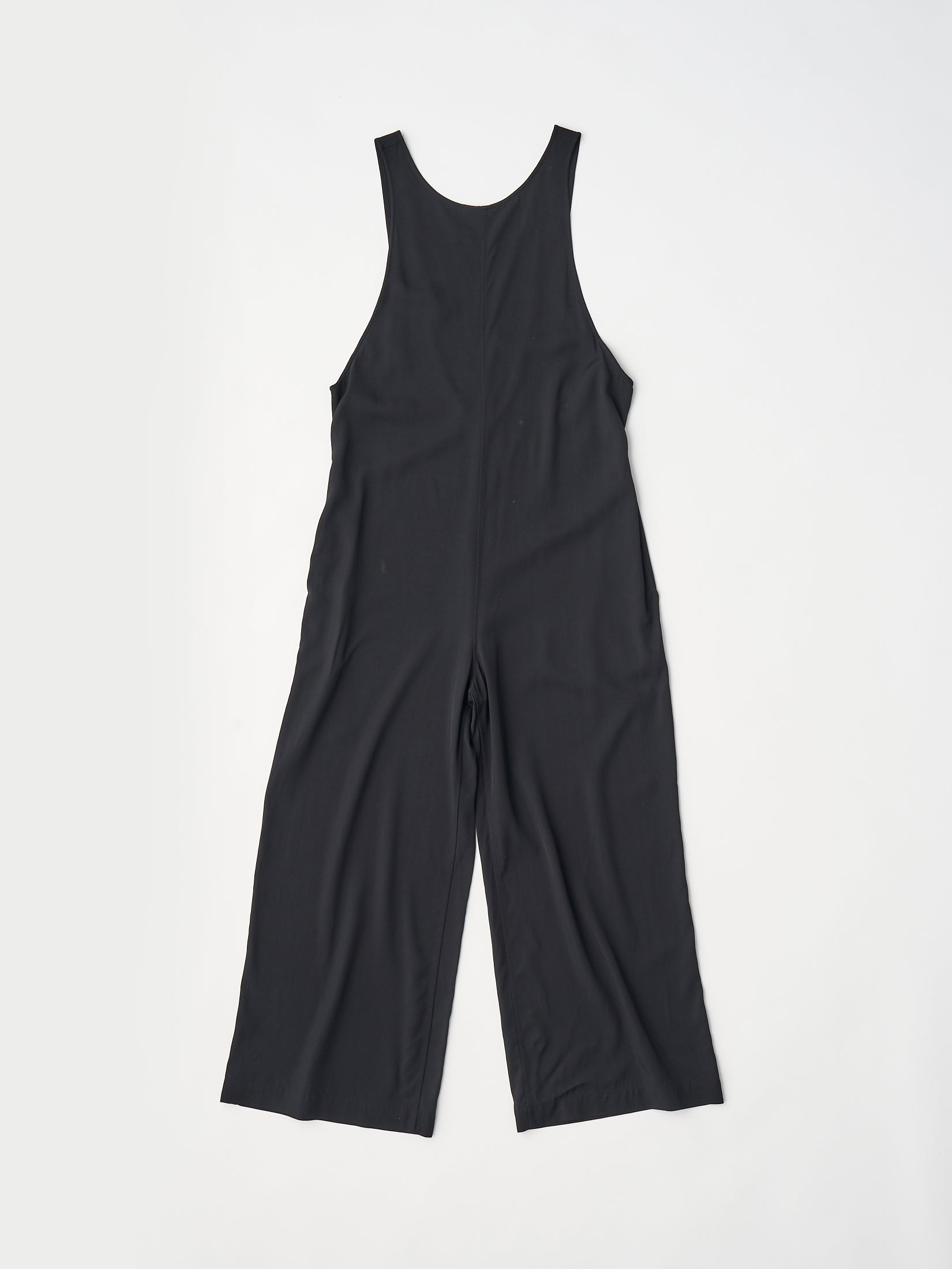 viscose gabardine wide-leg all in one