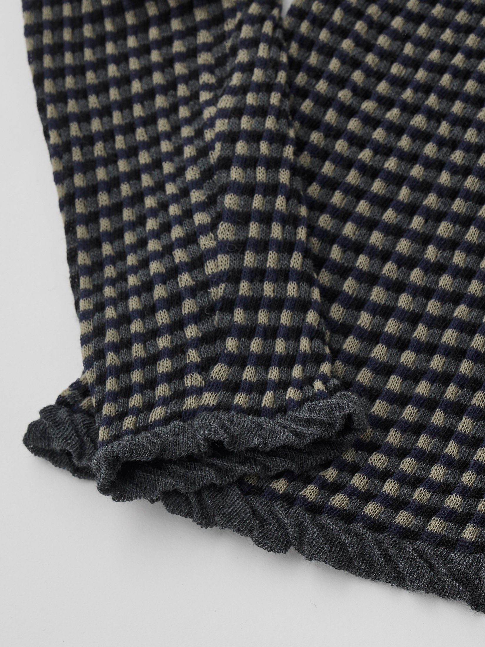 HIGH TWISTED WOOL JQ PATTERN KNIT SHIRTS