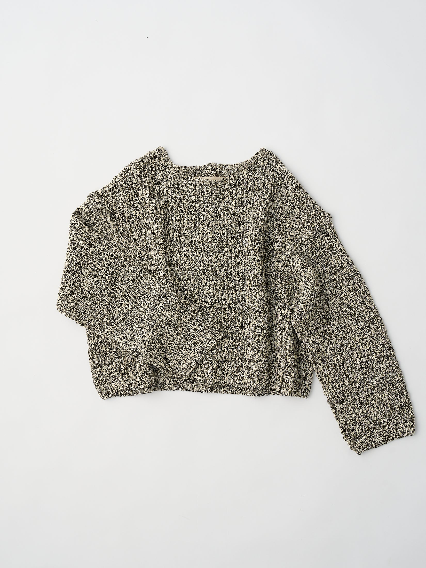 double honeycomb mesh sweater