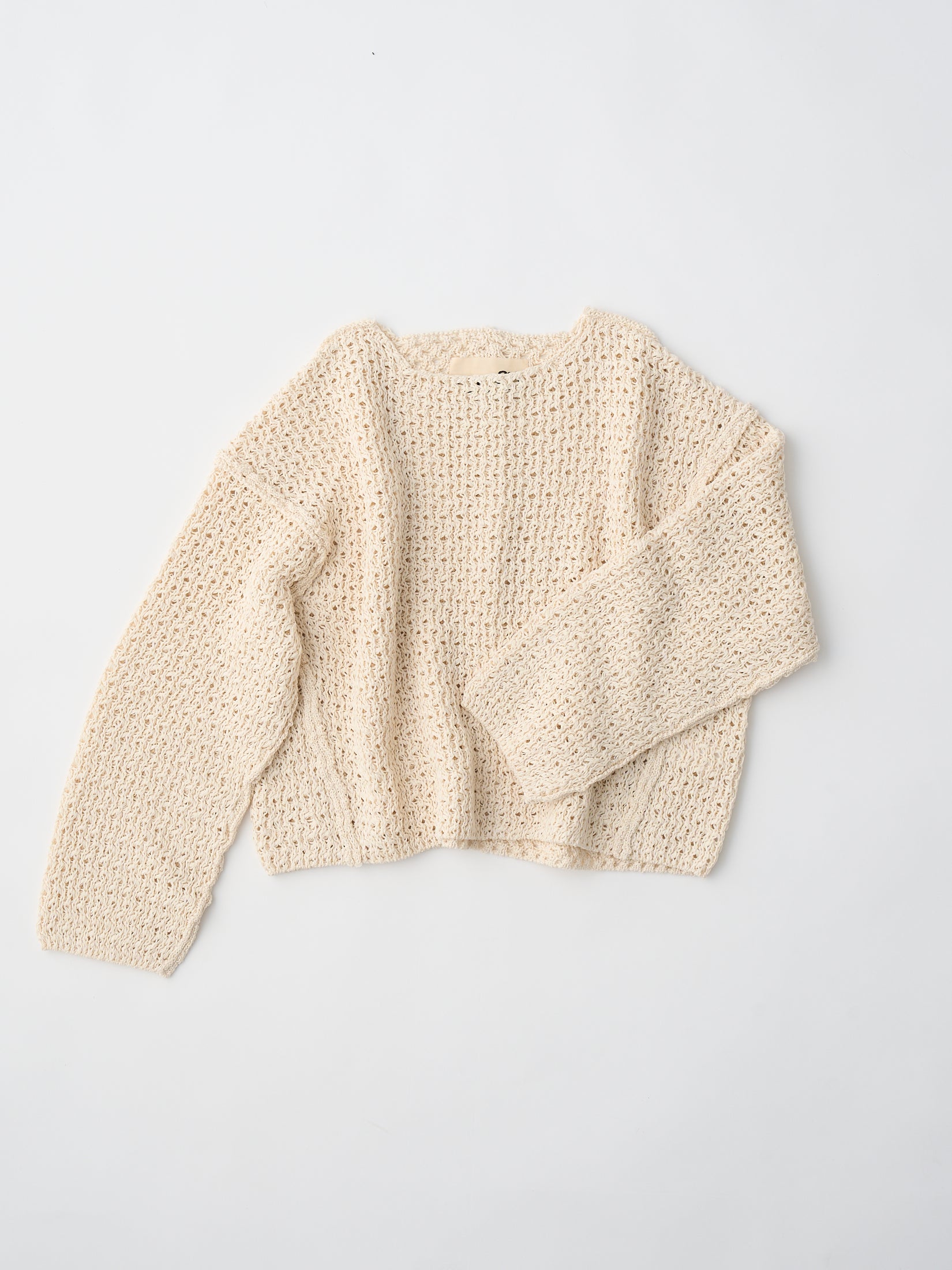 double honeycomb mesh sweater