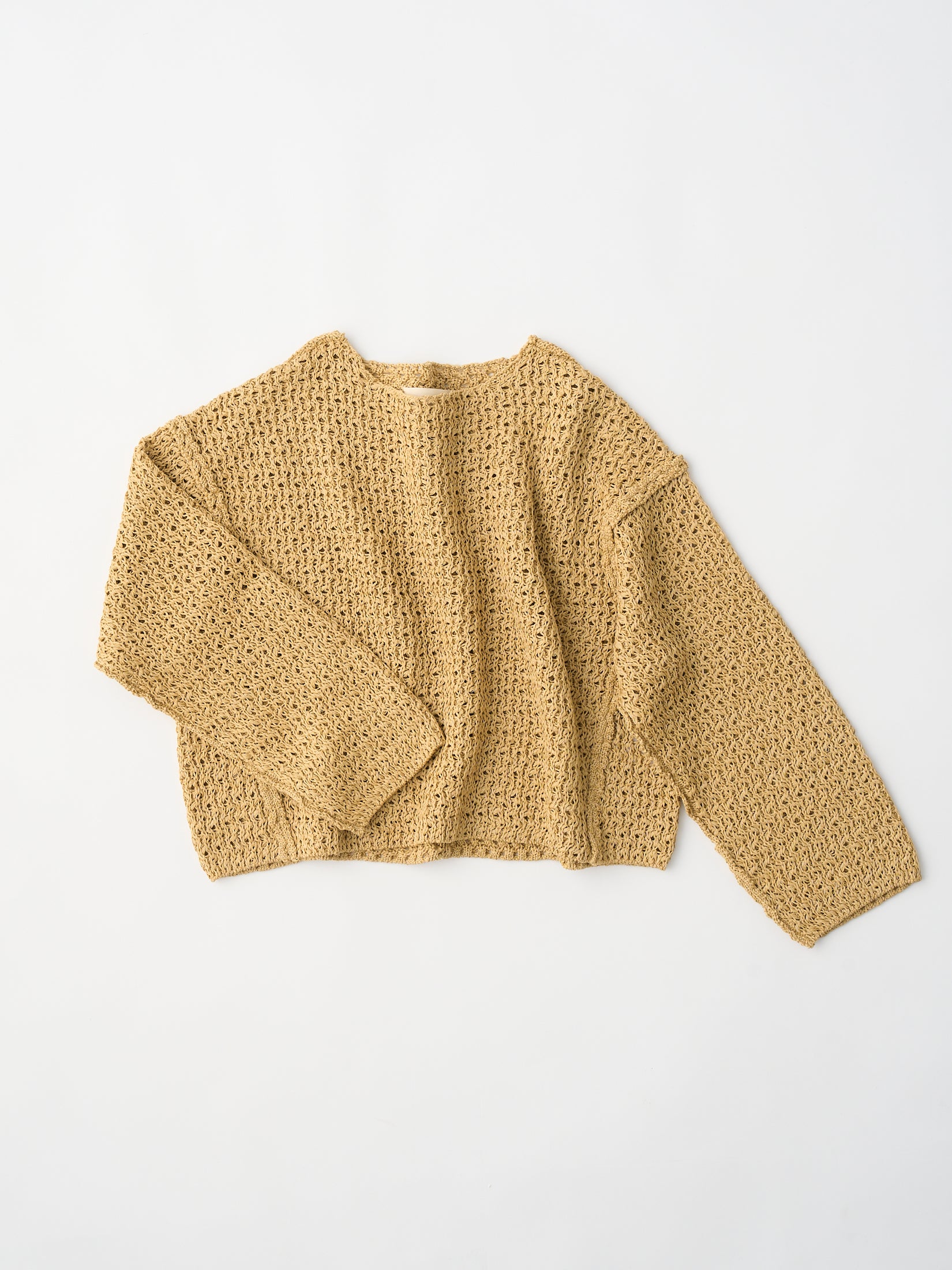 double honeycomb mesh sweater