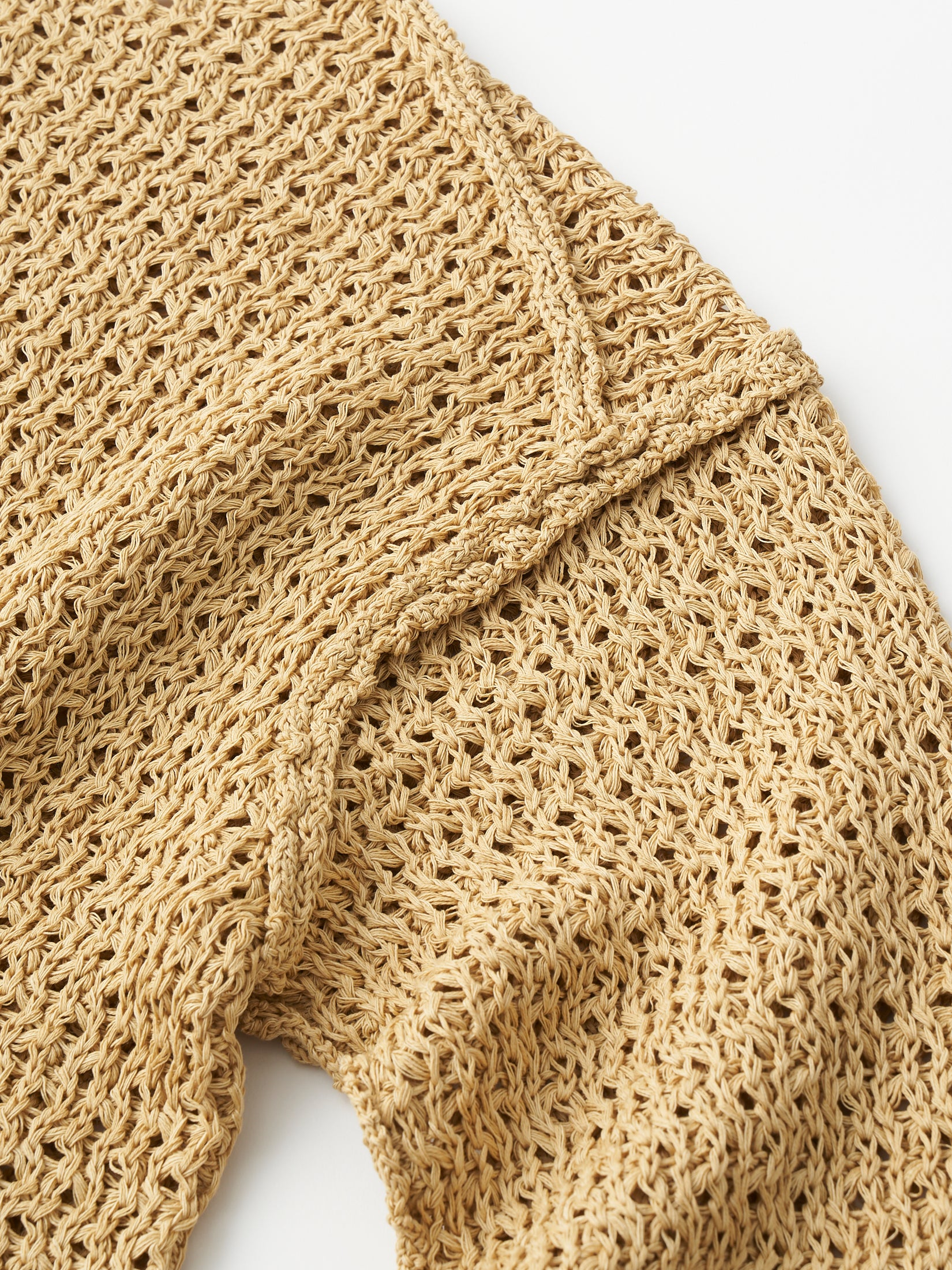 double honeycomb mesh sweater