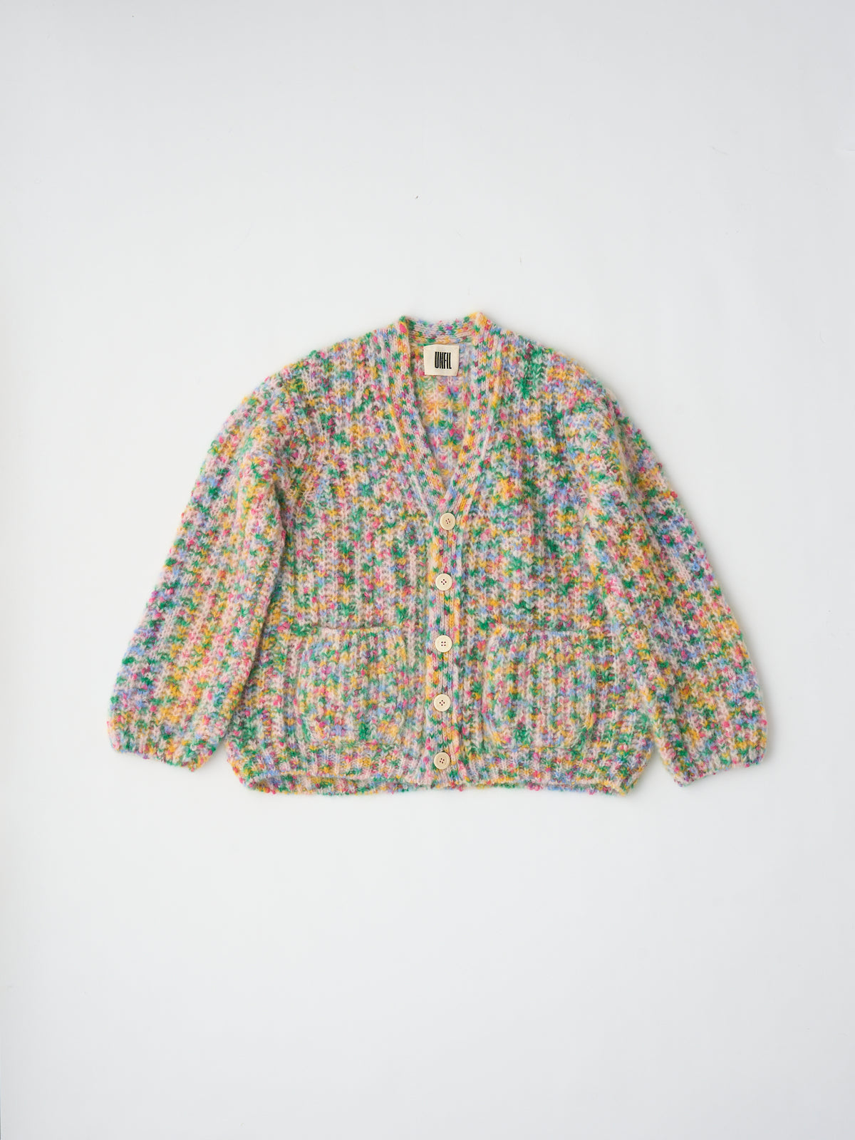 SUPERKID MOHAIR & COTTON NEP YARN RIBBED-KNIT C/D