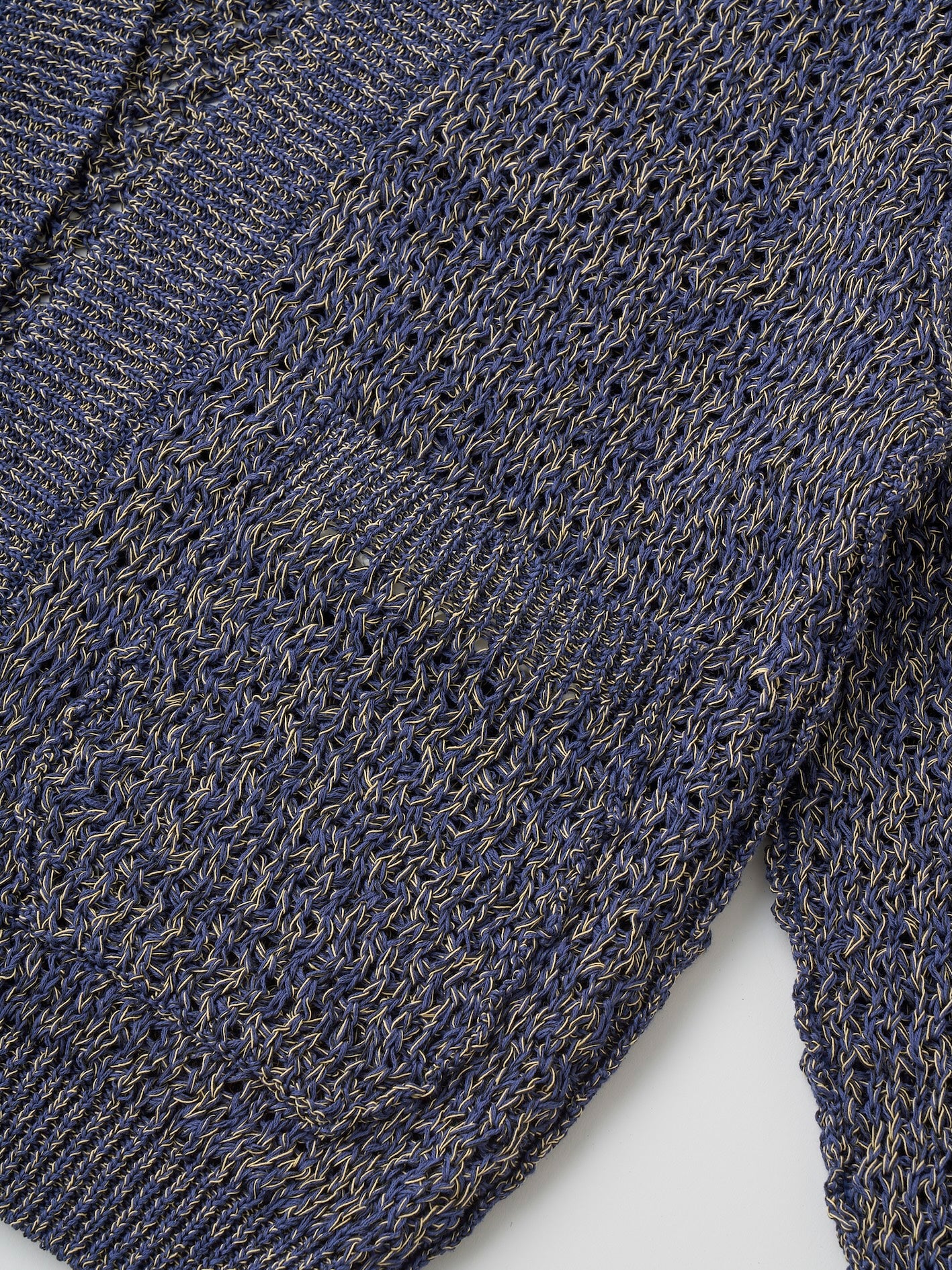 DOUBLE HONEYCOMB MESH-KNIT BUTTONLESS C/D