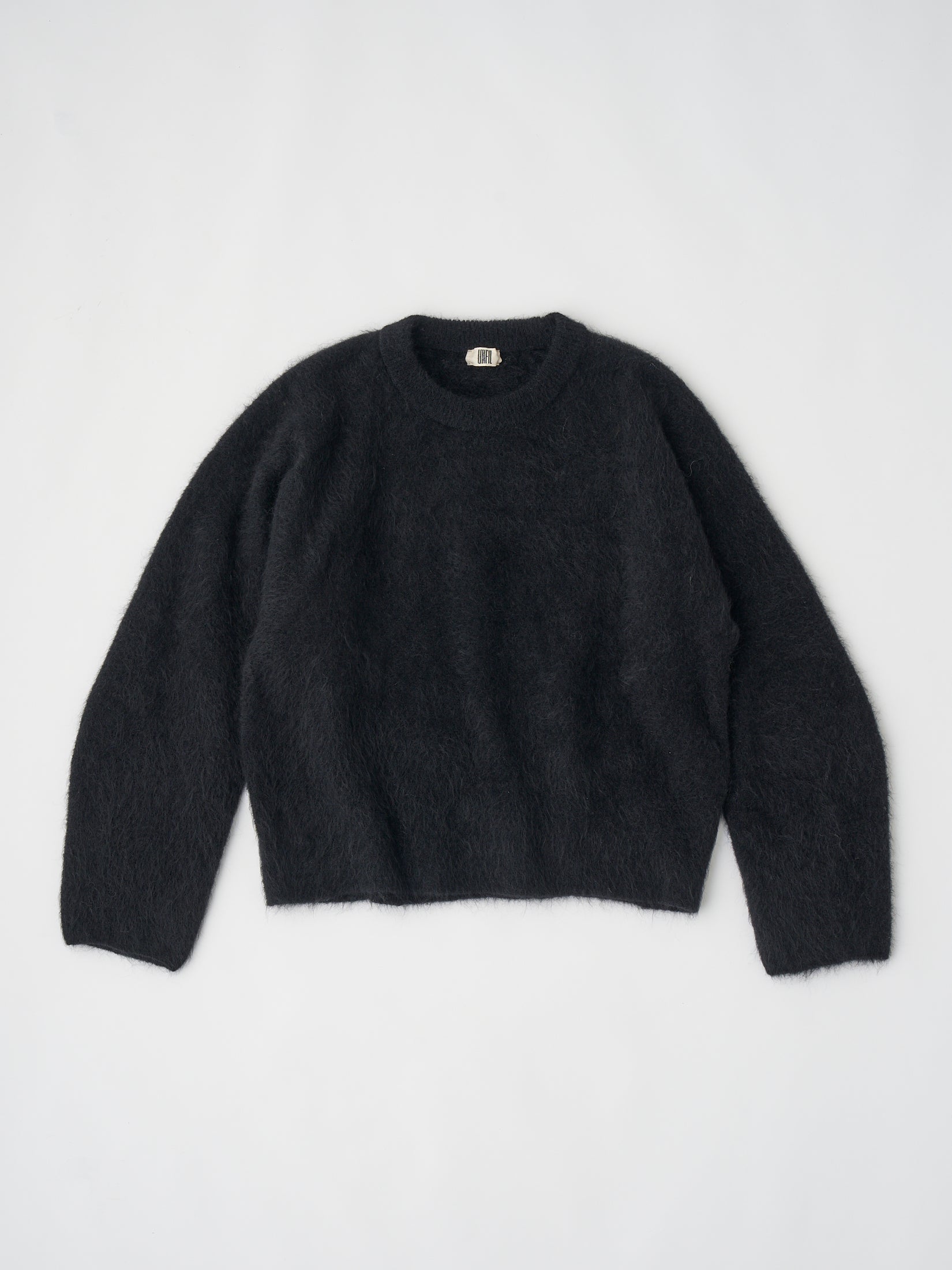 STRETCH SUPERKID MOHAIR CREW-NECK P/O