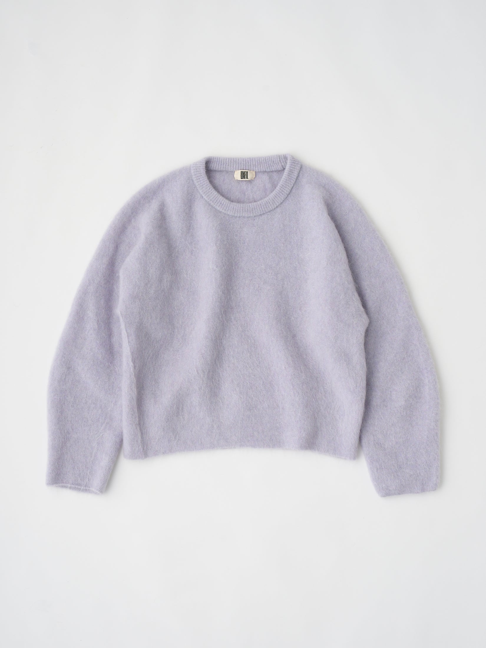 STRETCH SUPERKID MOHAIR CREW-NECK P/O