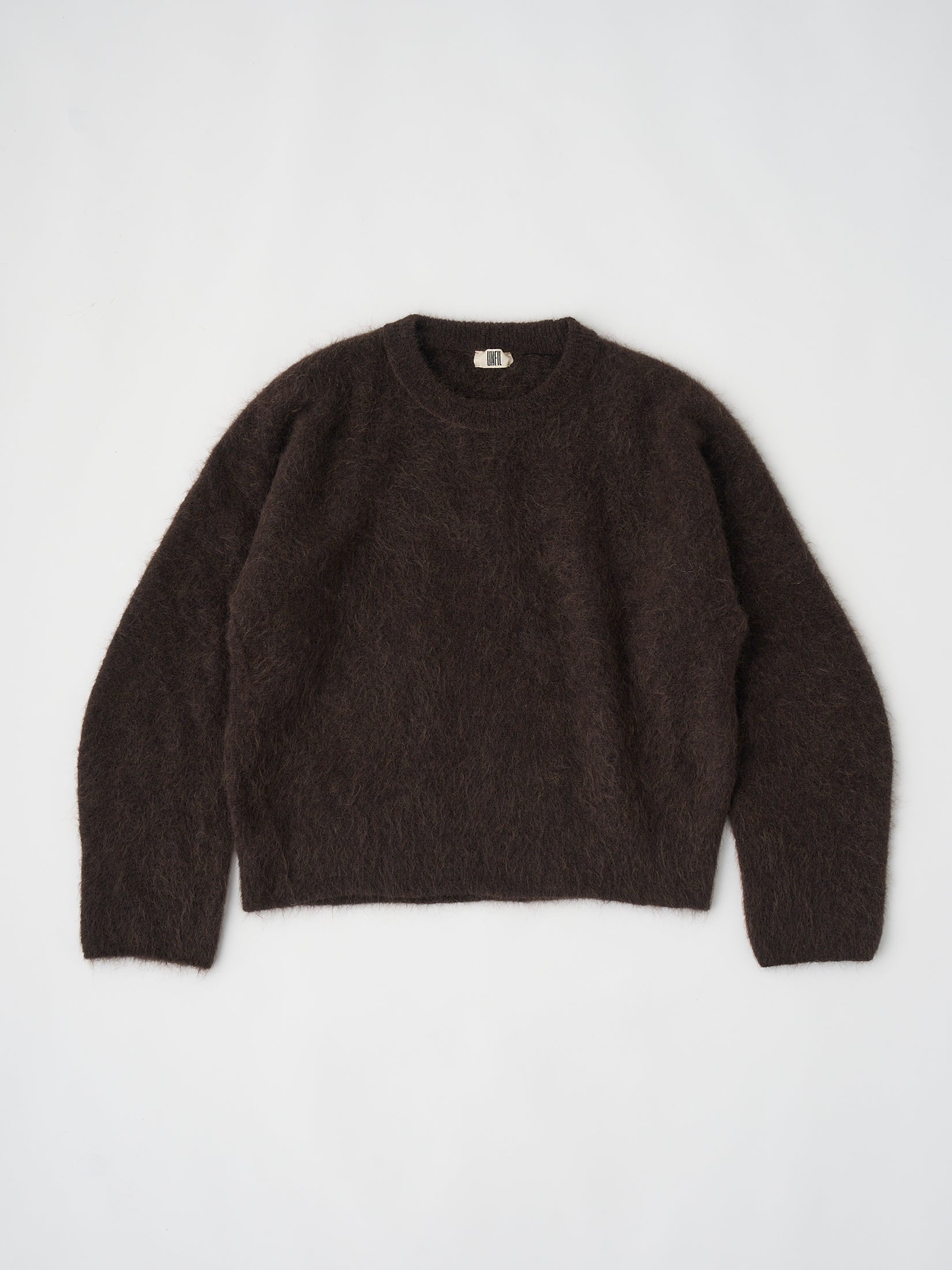STRETCH SUPERKID MOHAIR CREW-NECK P/O