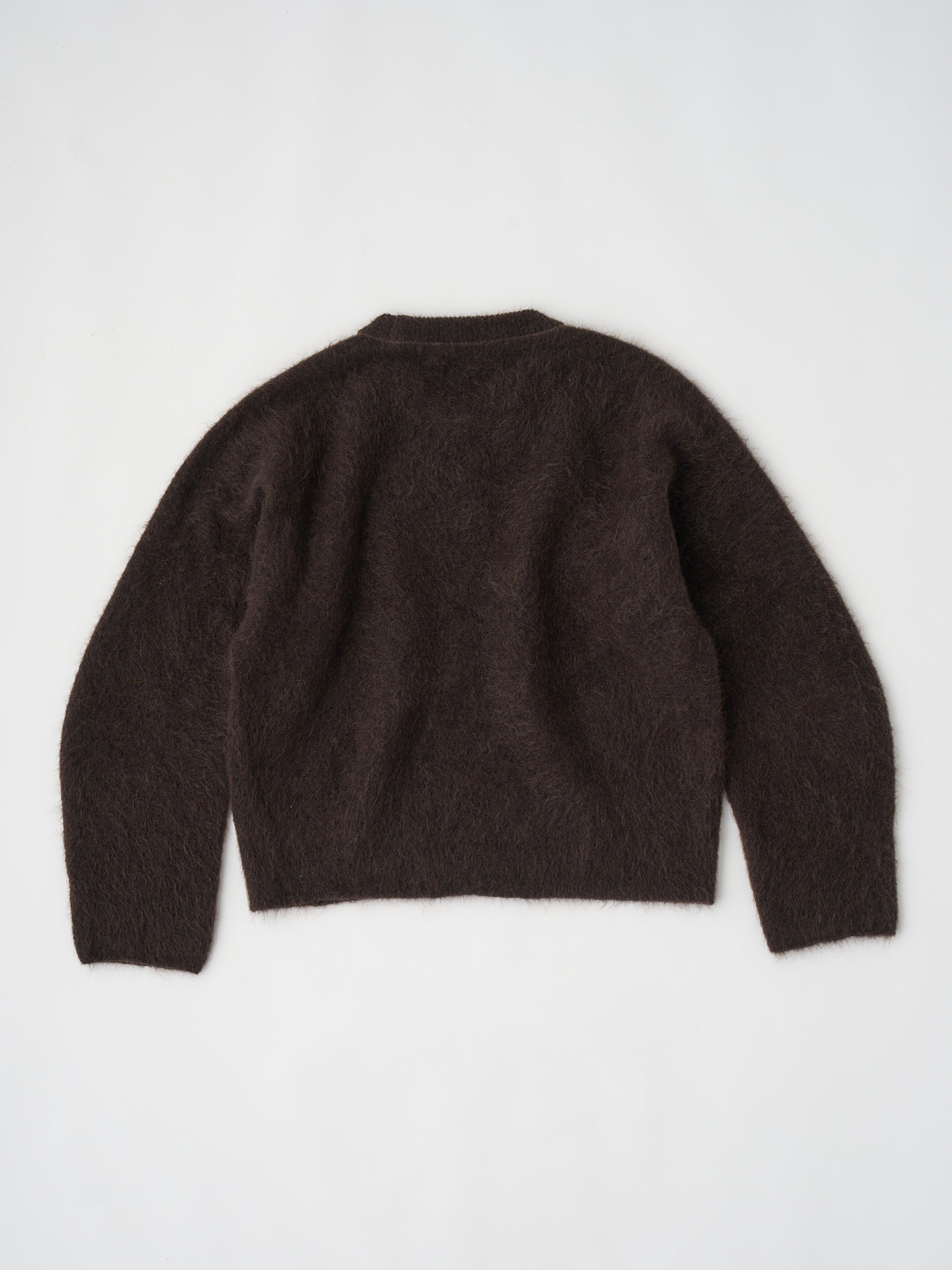 STRETCH SUPERKID MOHAIR CREW-NECK P/O
