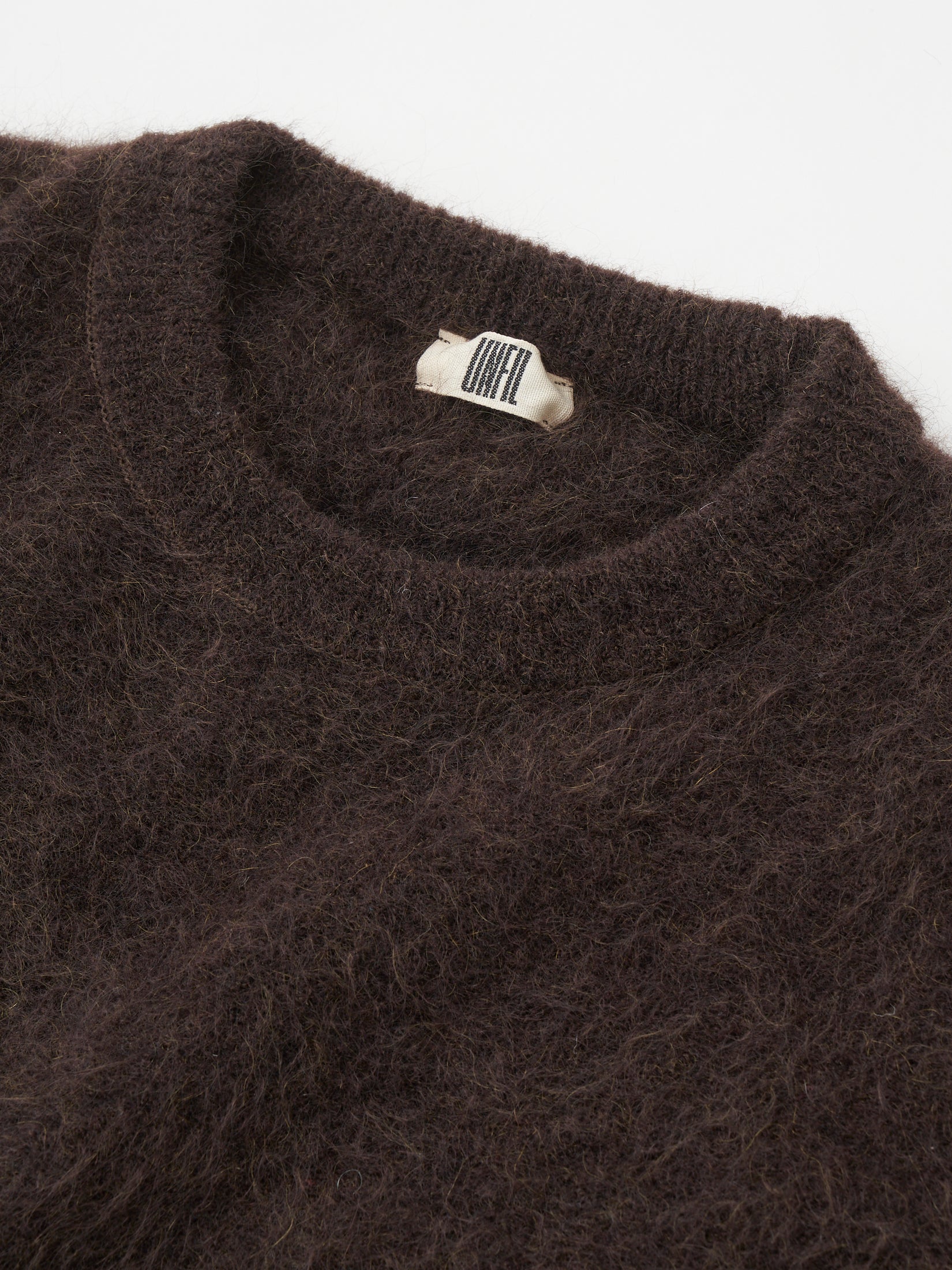 STRETCH SUPERKID MOHAIR CREW-NECK P/O