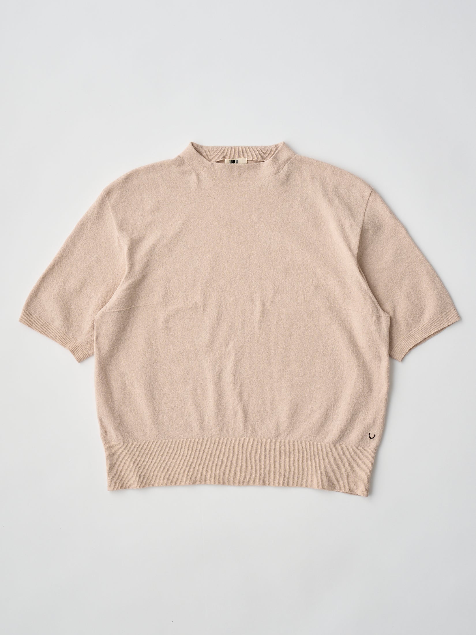 STRETCH ORGANIC COTTON BOTTLE-NECK P/O