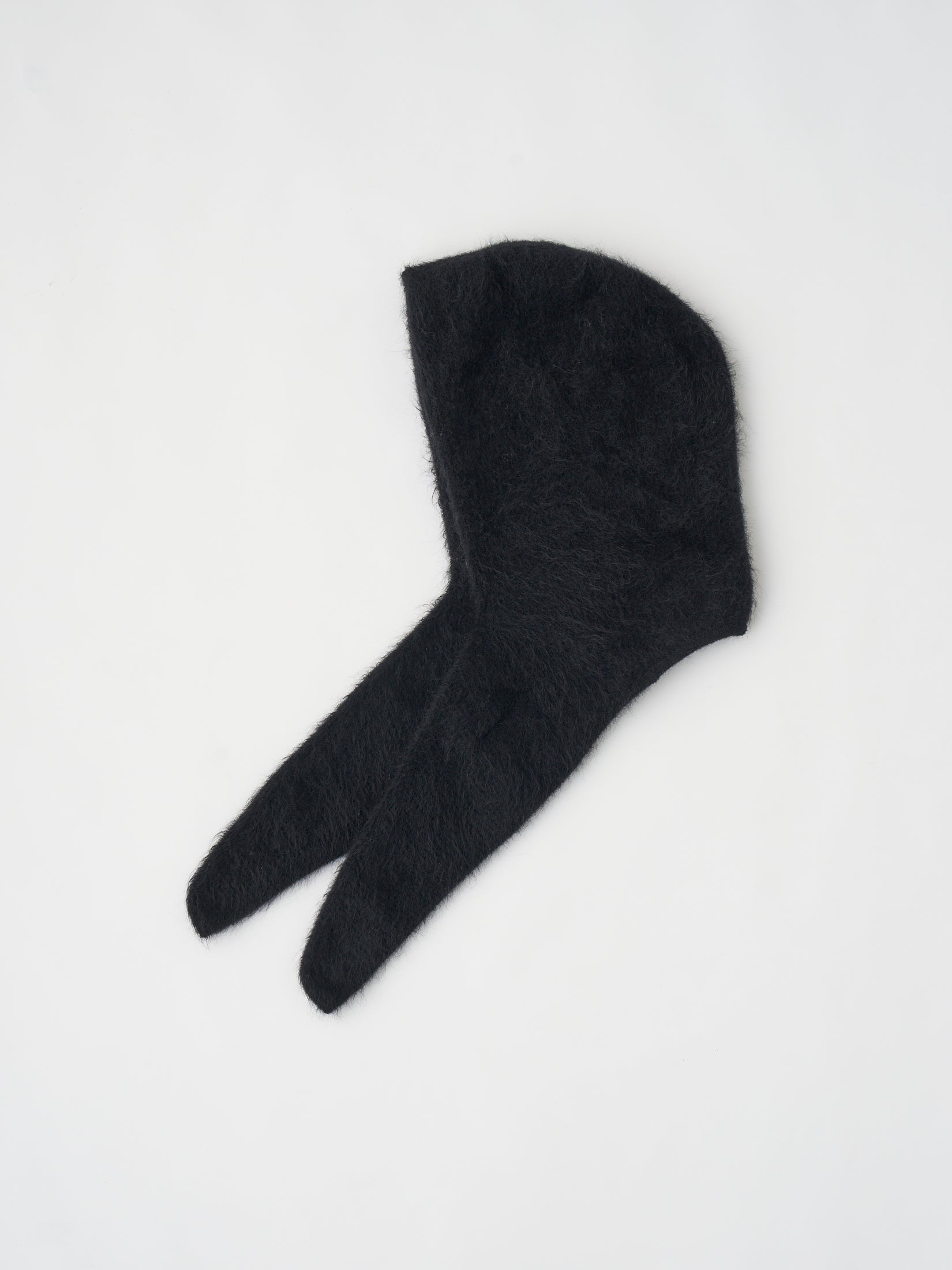 STRETCH SUPERKID MOHAIR HOOTED STOLE