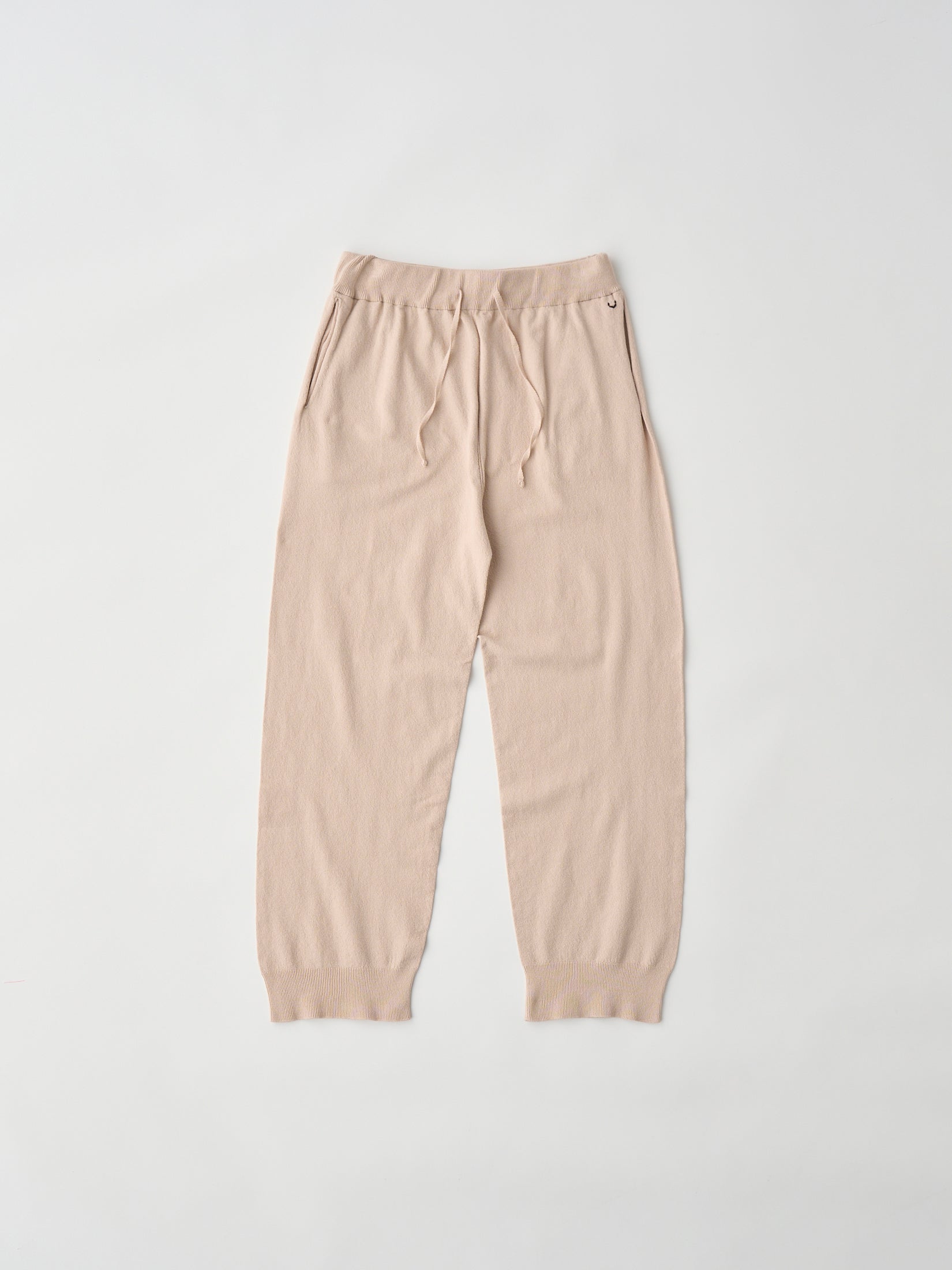 STRETCH ORGANIC COTTON RELAXED-FIT KNIT PANTS