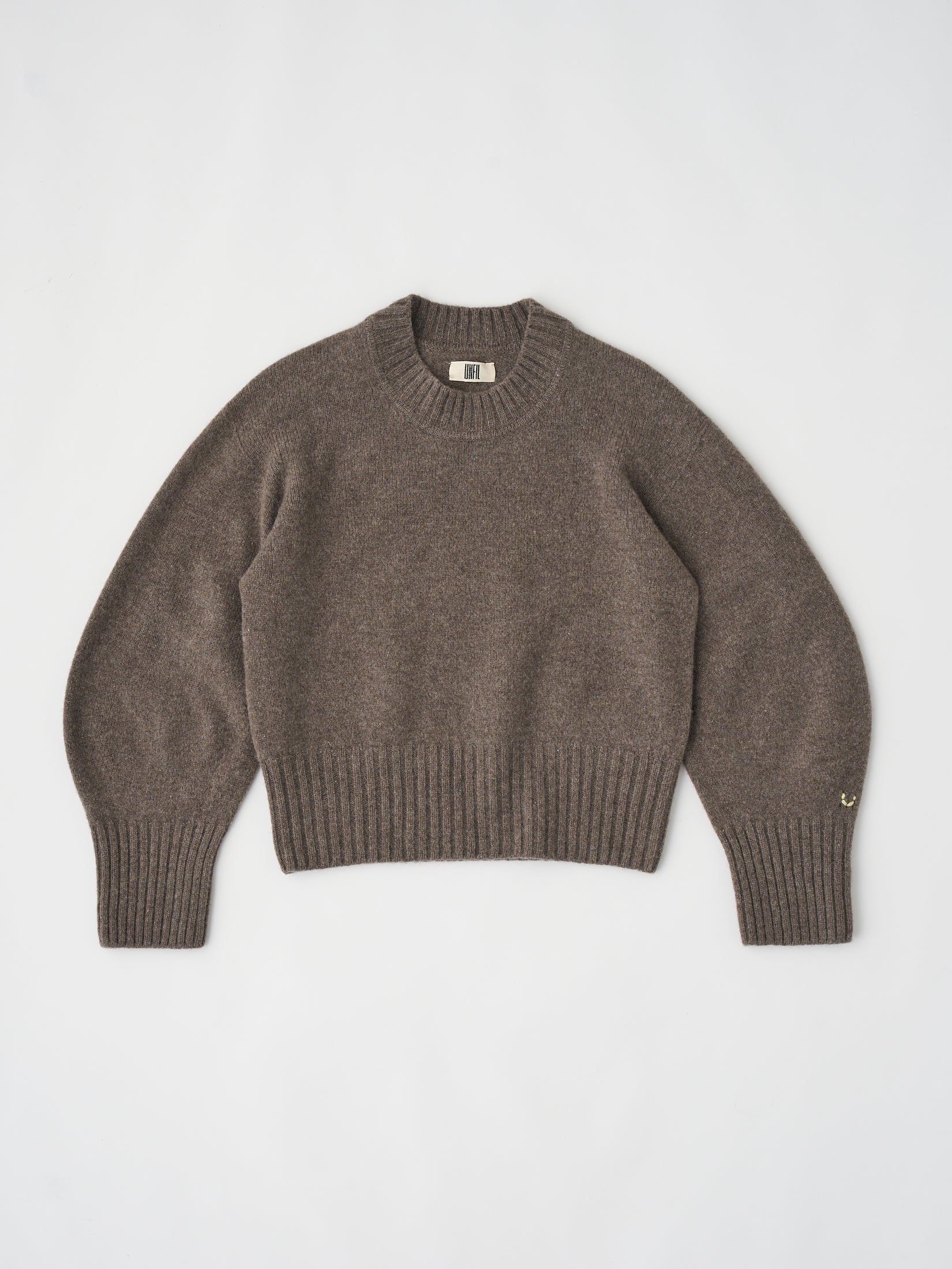FINE LAMBS WOOL CREW-NECK P/O