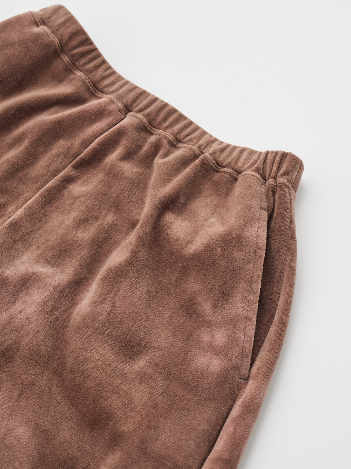 TIE-DYED COTTON VELOUR FLARED SKIRT