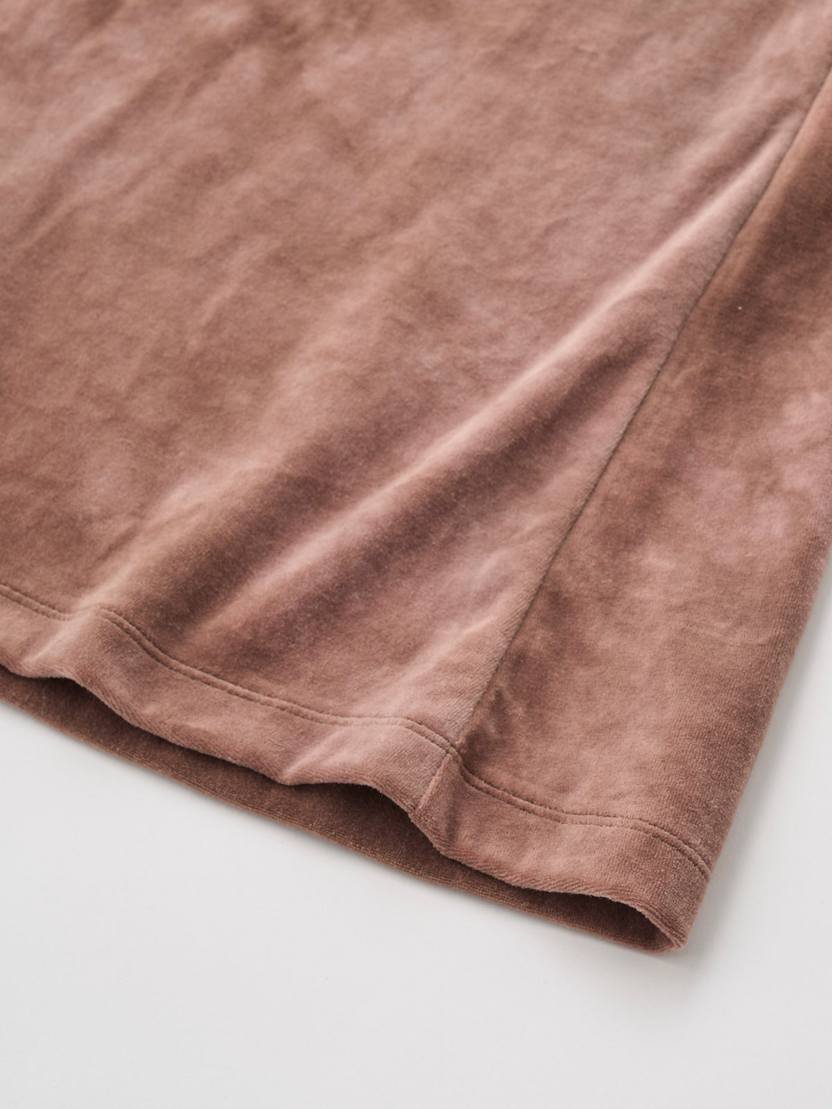 TIE-DYED COTTON VELOUR FLARED SKIRT