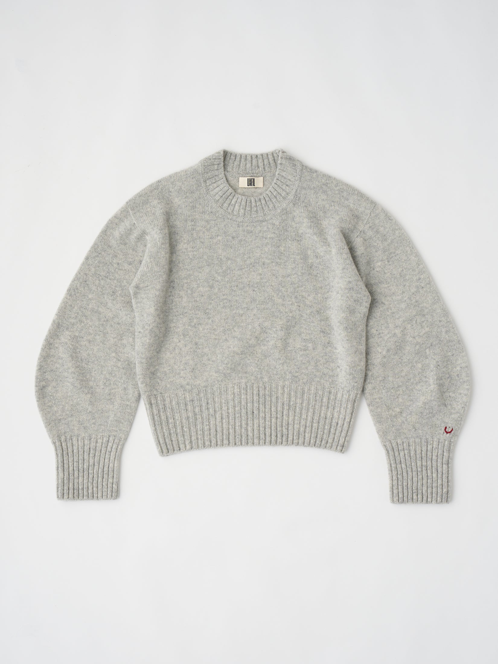 FINE LAMBS WOOL CREW-NECK P/O