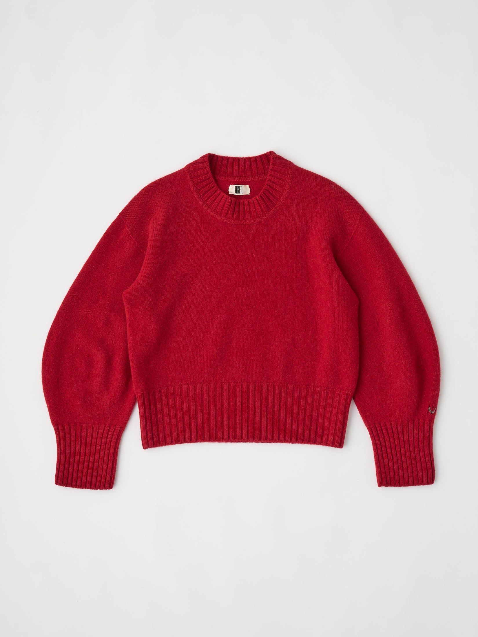 FINE LAMBS WOOL CREW-NECK P/O