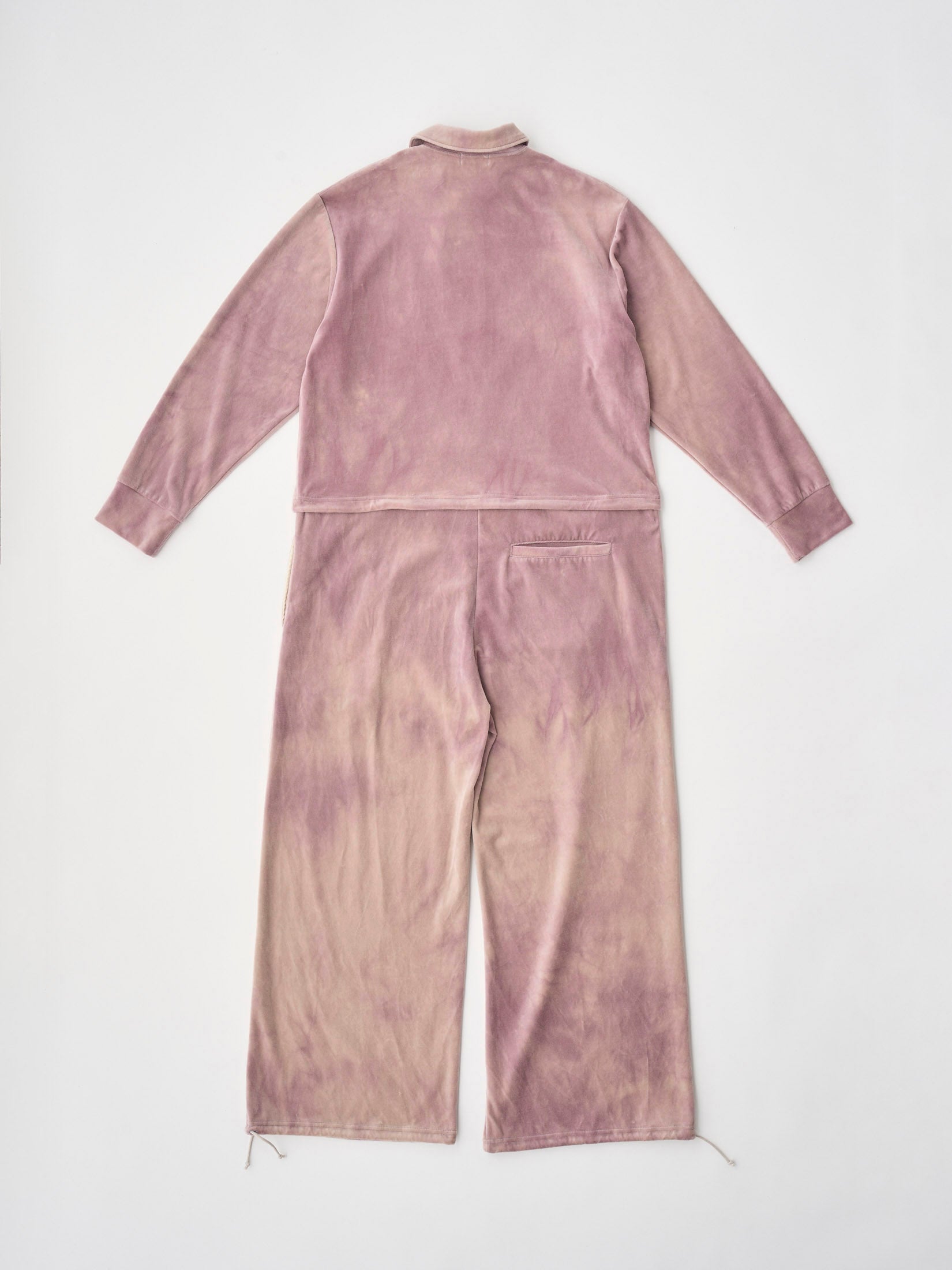 TIE-DYED COTTON VELOUR ALL-IN-ONE