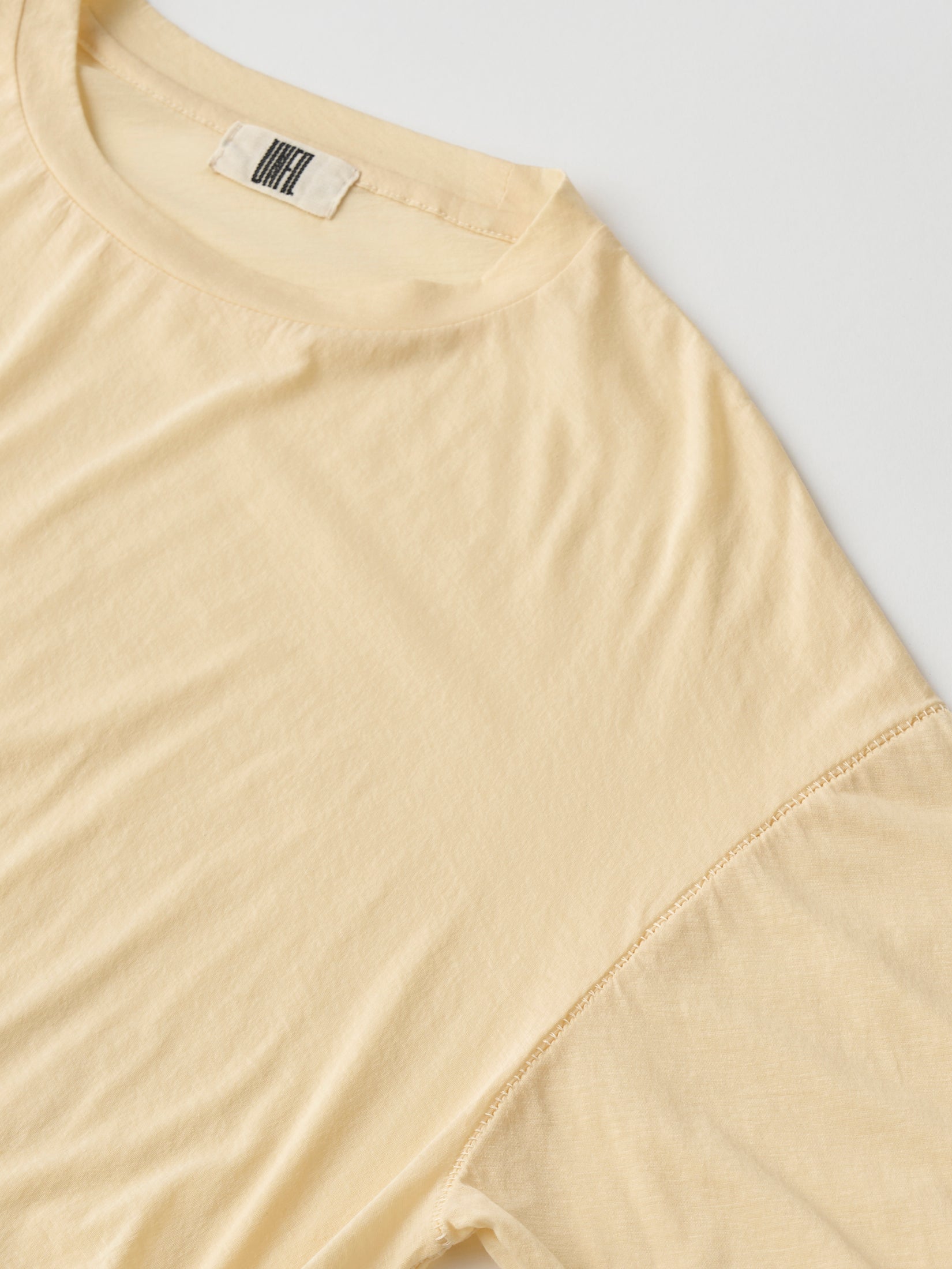 TWISTED COTTON SHEER JERSEY LONG SLEEVE TEE
