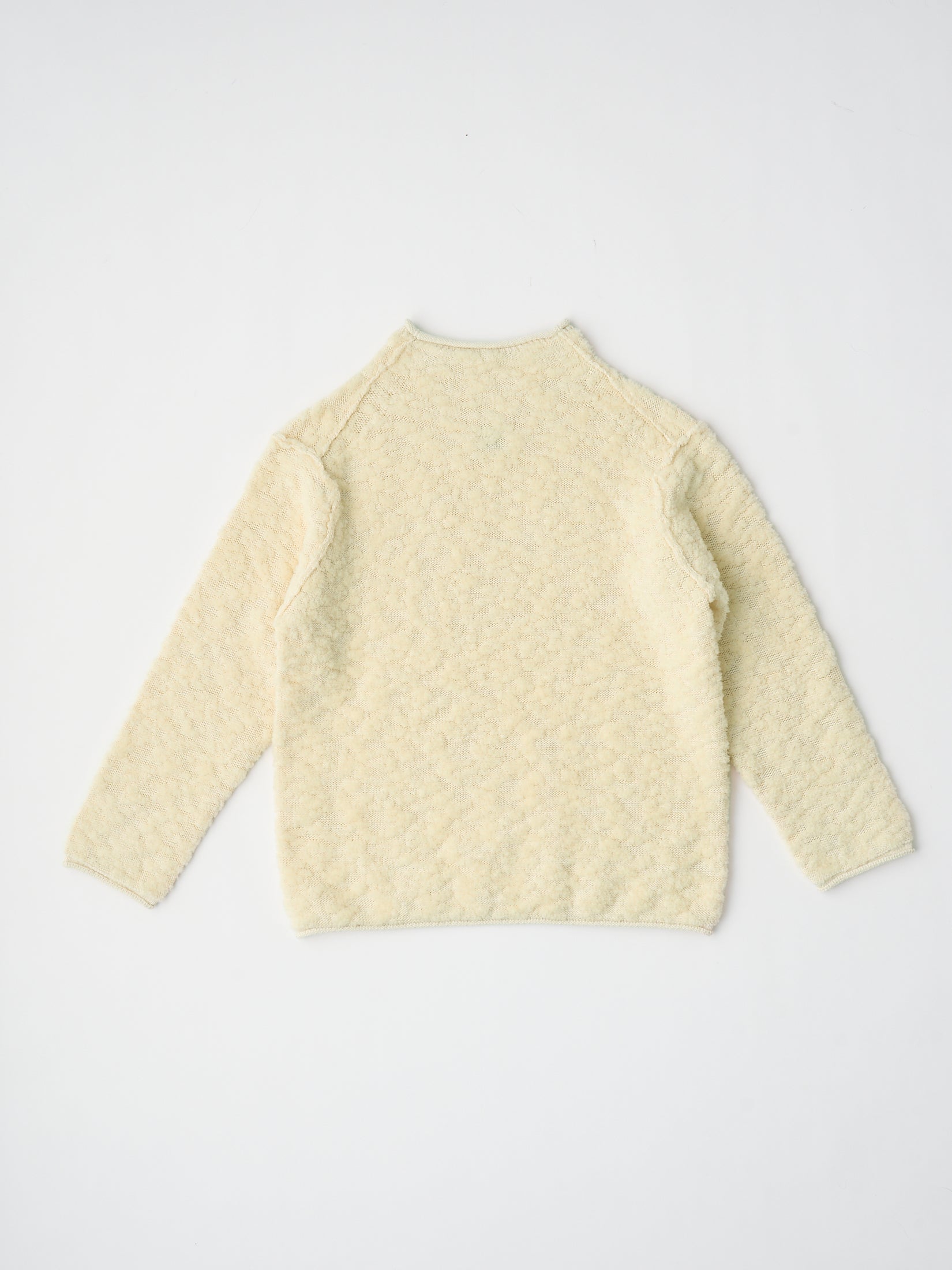 RANDOM WOOL & WOOLEN COTTON HIGH-NECK P/O