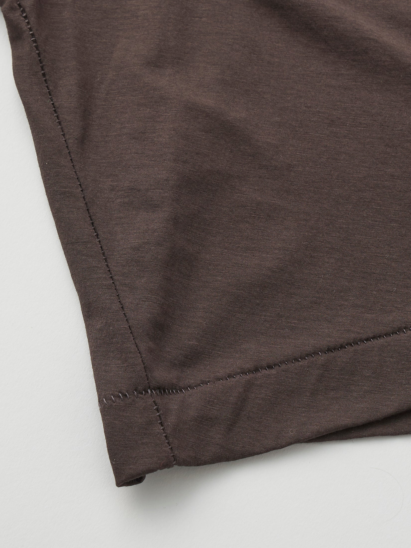 TWISTED COTTON SHEER JERSEY CROPPED TEE