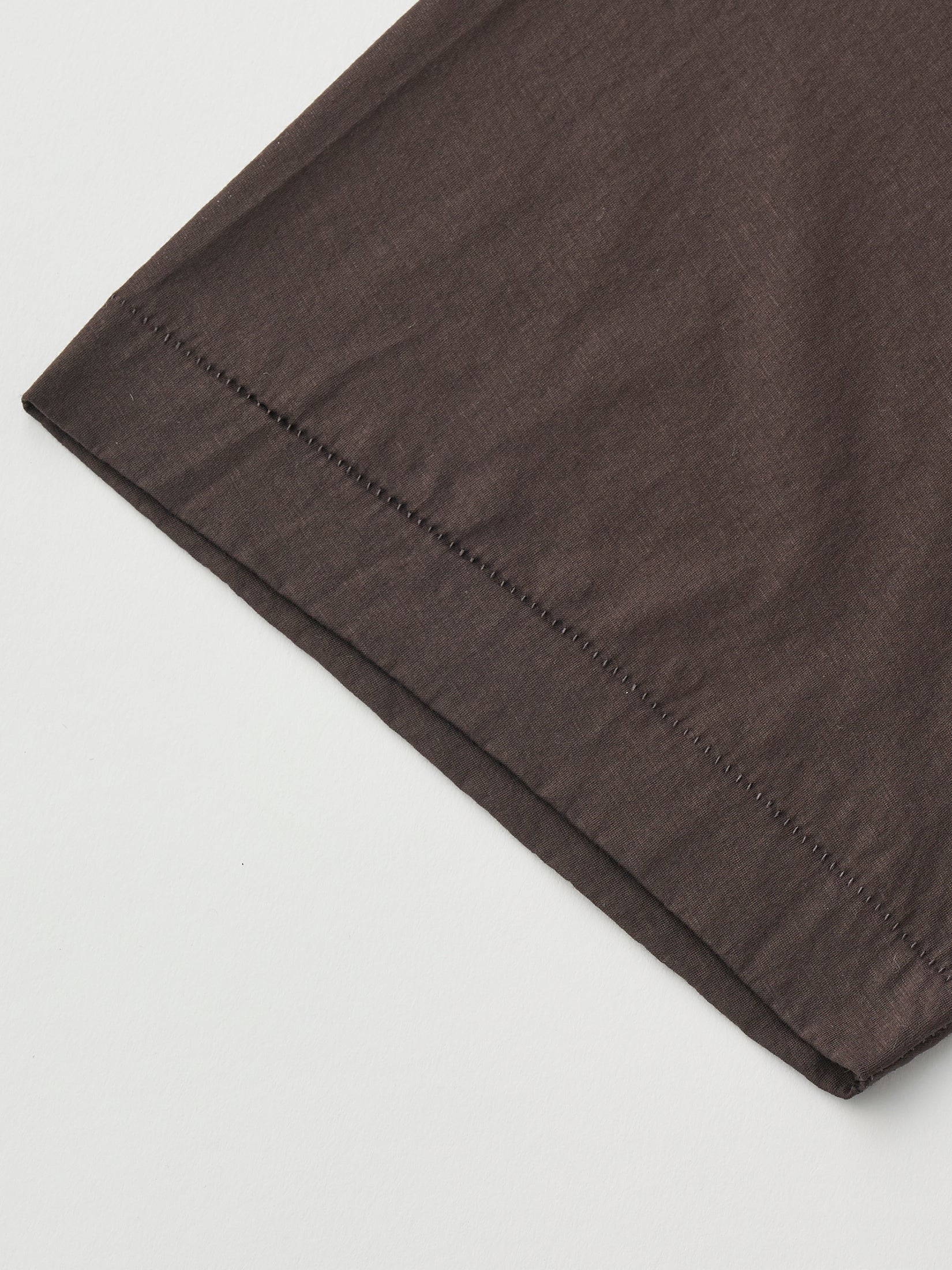 TWISTED COTTON SHEER JERSEY CROPPED TEE