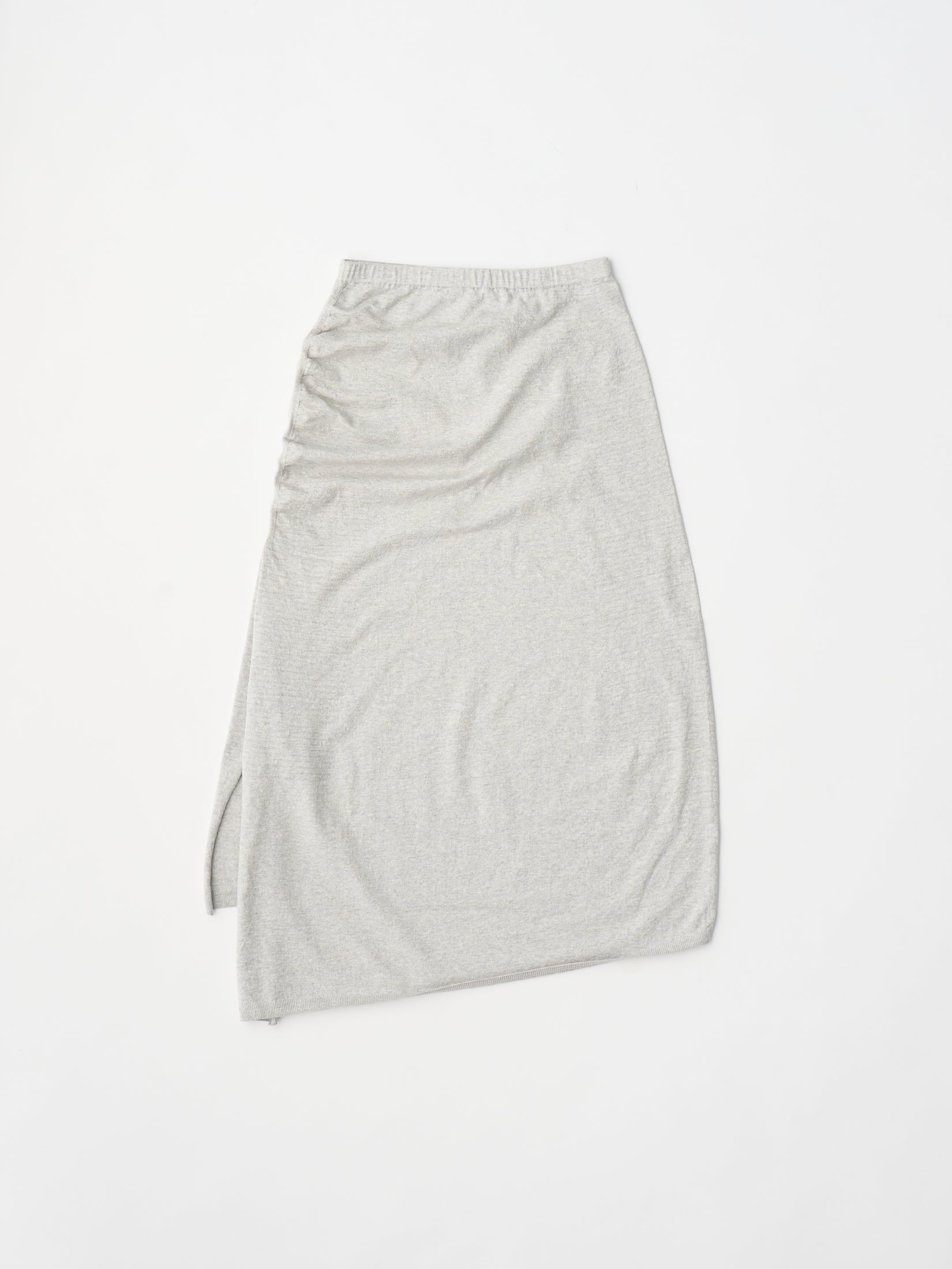 stretch organic cotton midi skirt