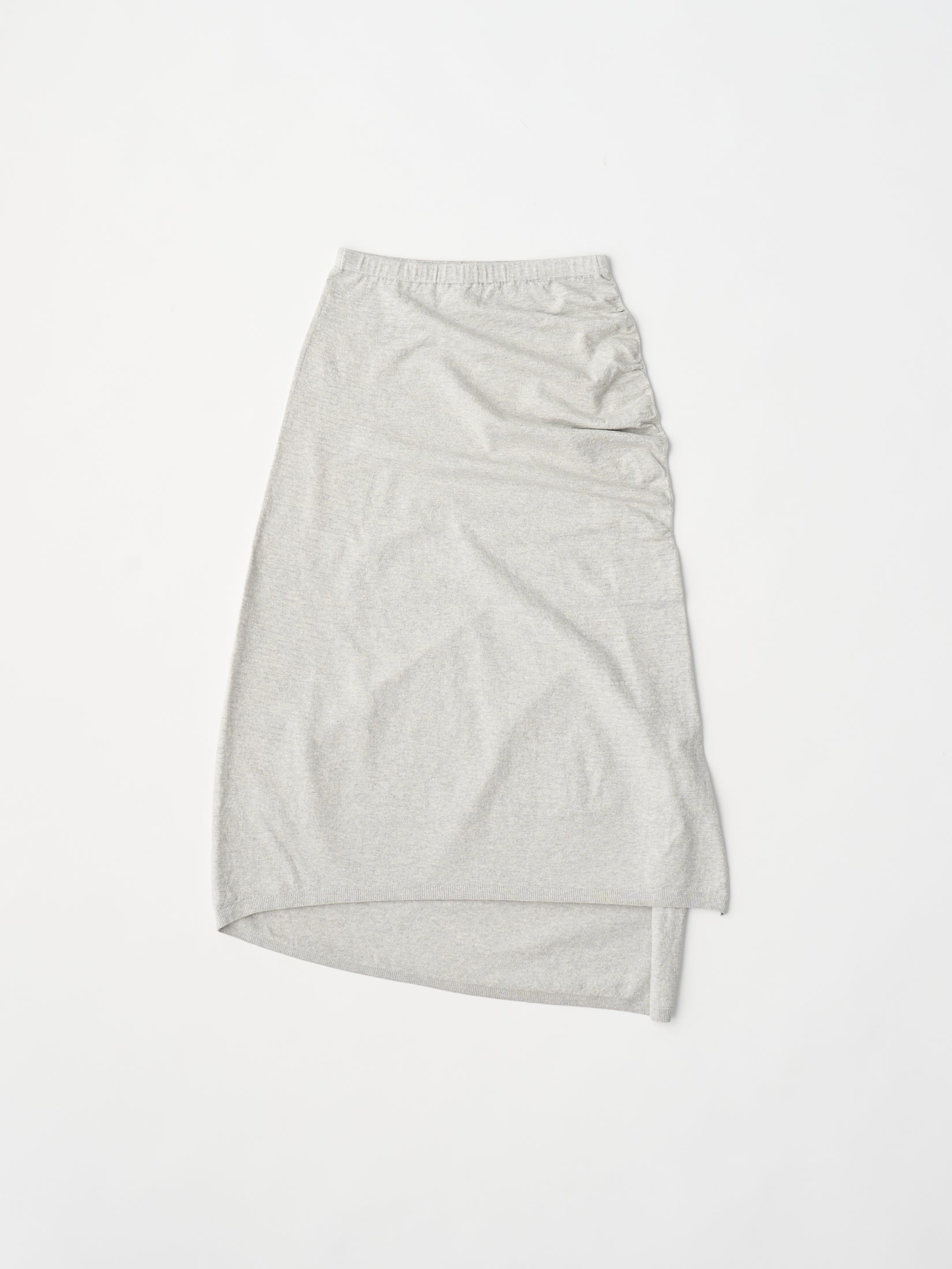 stretch organic cotton midi skirt