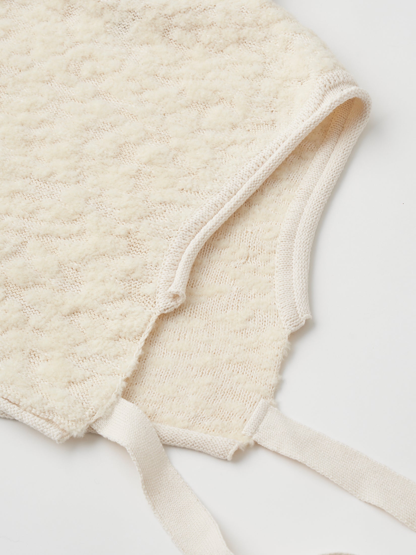 RANDOM WOOL & WOOLEN COTTON HIGH-NECK VEST