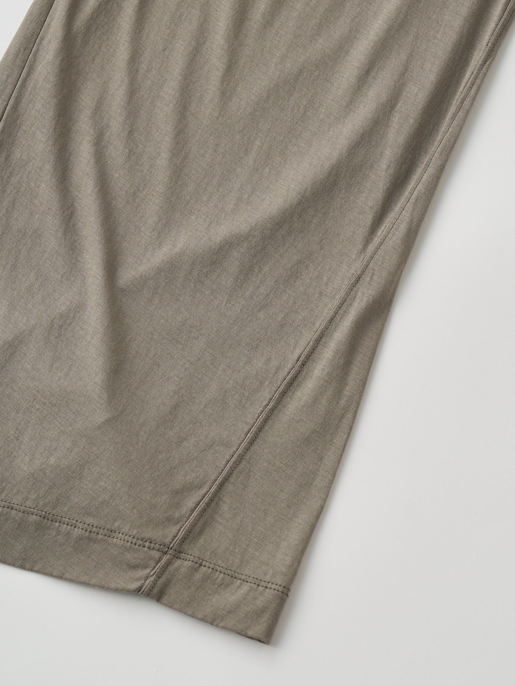 TWISTED COTTON SHEER JERSEY WIDE PANTS