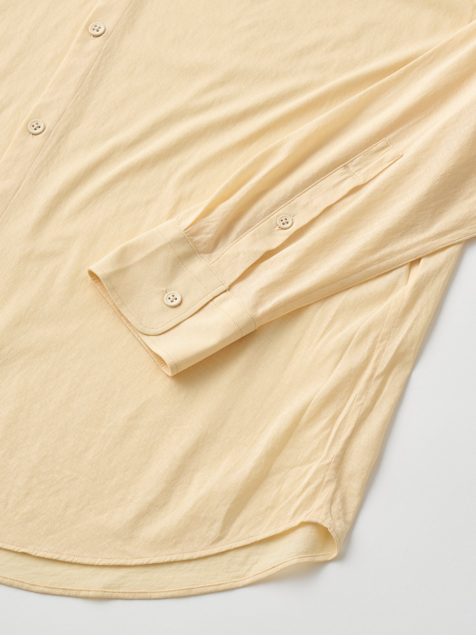 TWISTED COTTON SHEER JERSEY FLUID SHIRT