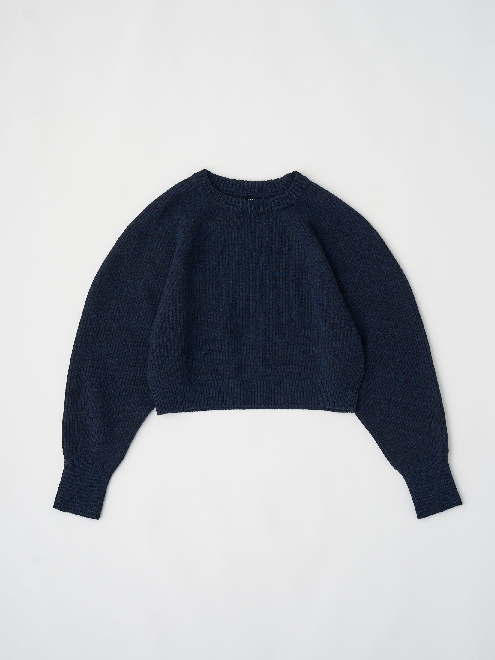 WOOLEN COTTON & EX.FINE LAMBS WOOL RIBBED-KNIT P/O