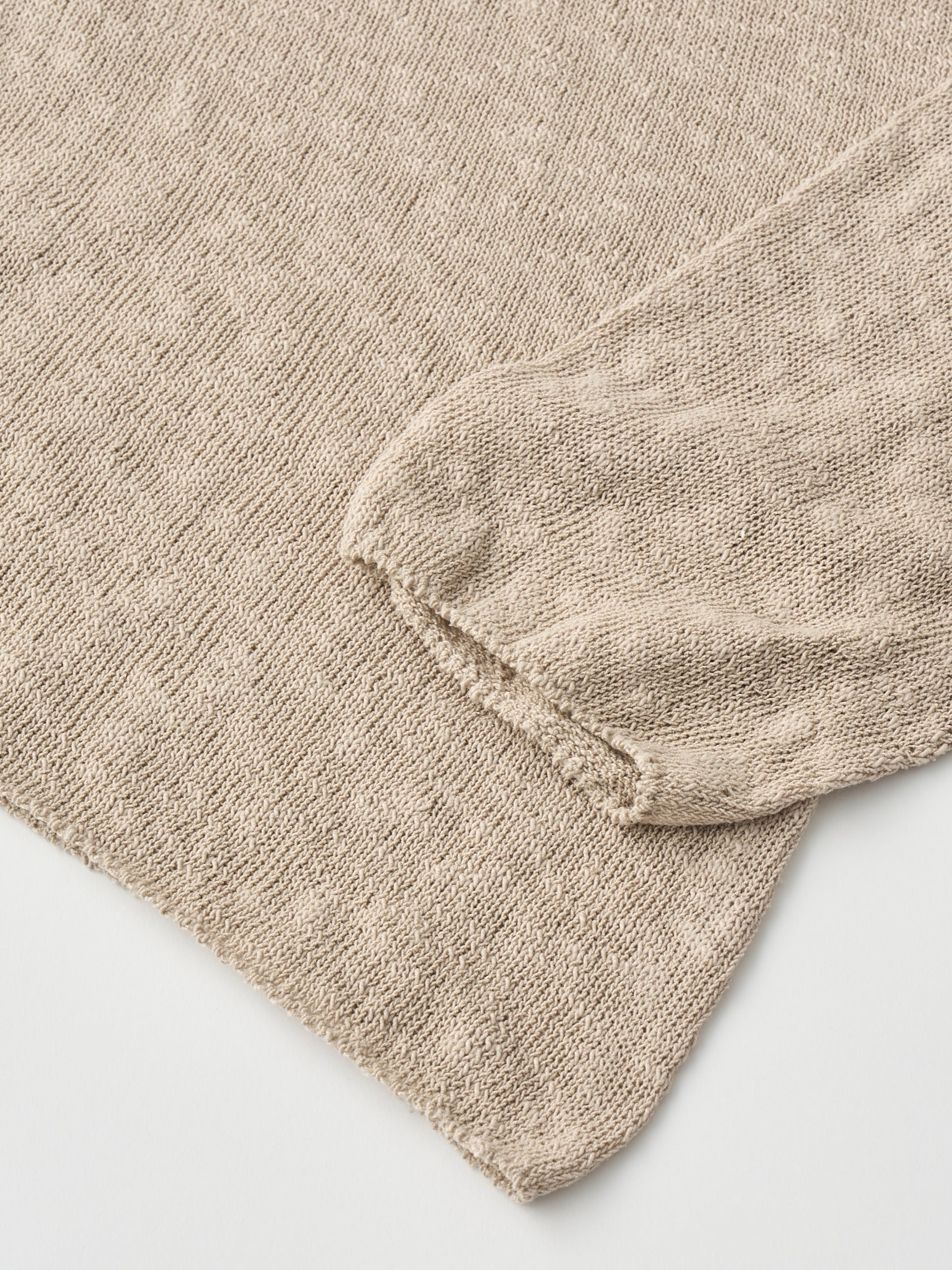 COTTON & SILK SLUB YARN BOTTLE-NECK P/O