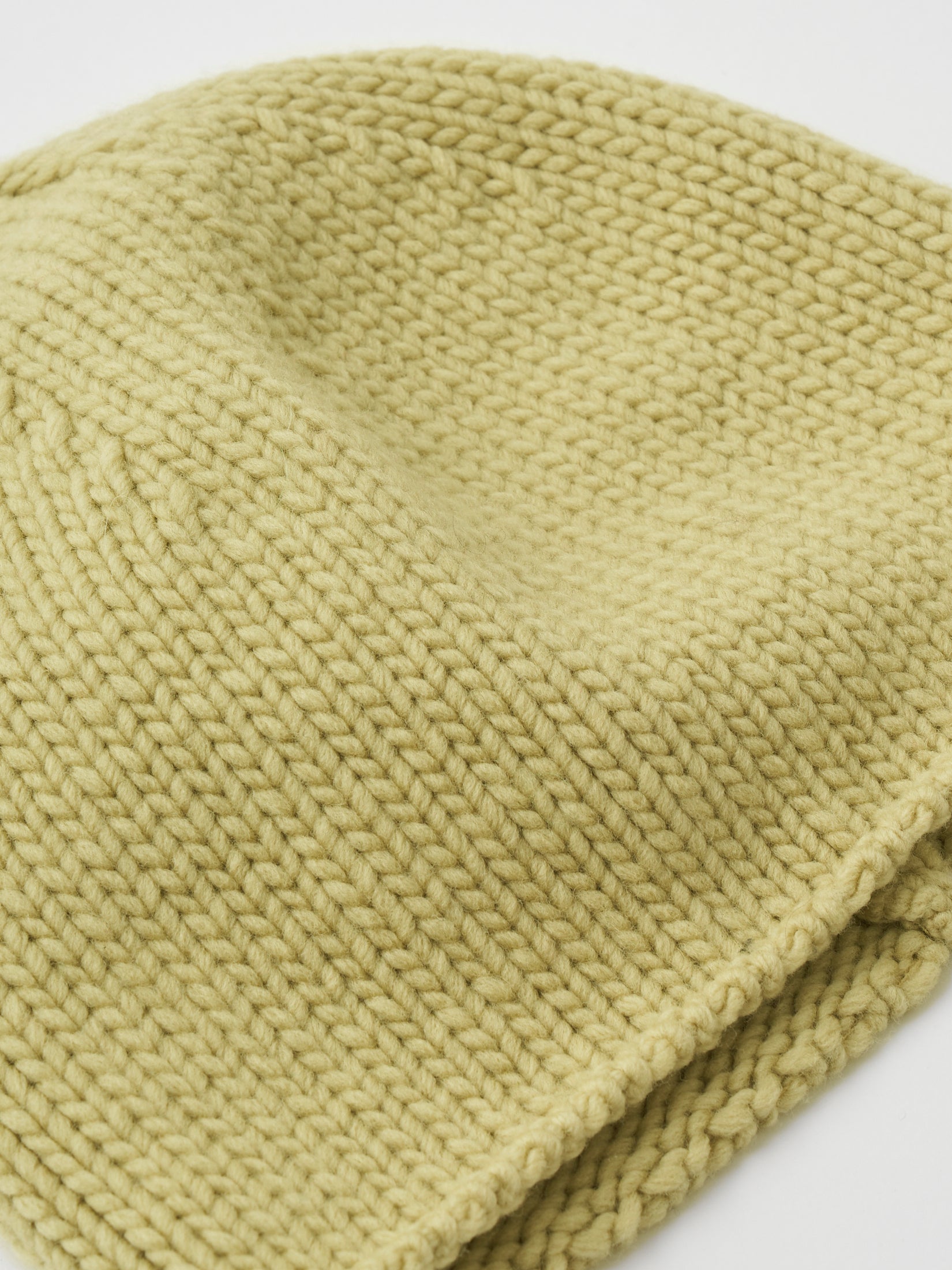 FRENCH MERINO FELT YARN CHUNKY-KNIT BEANIE