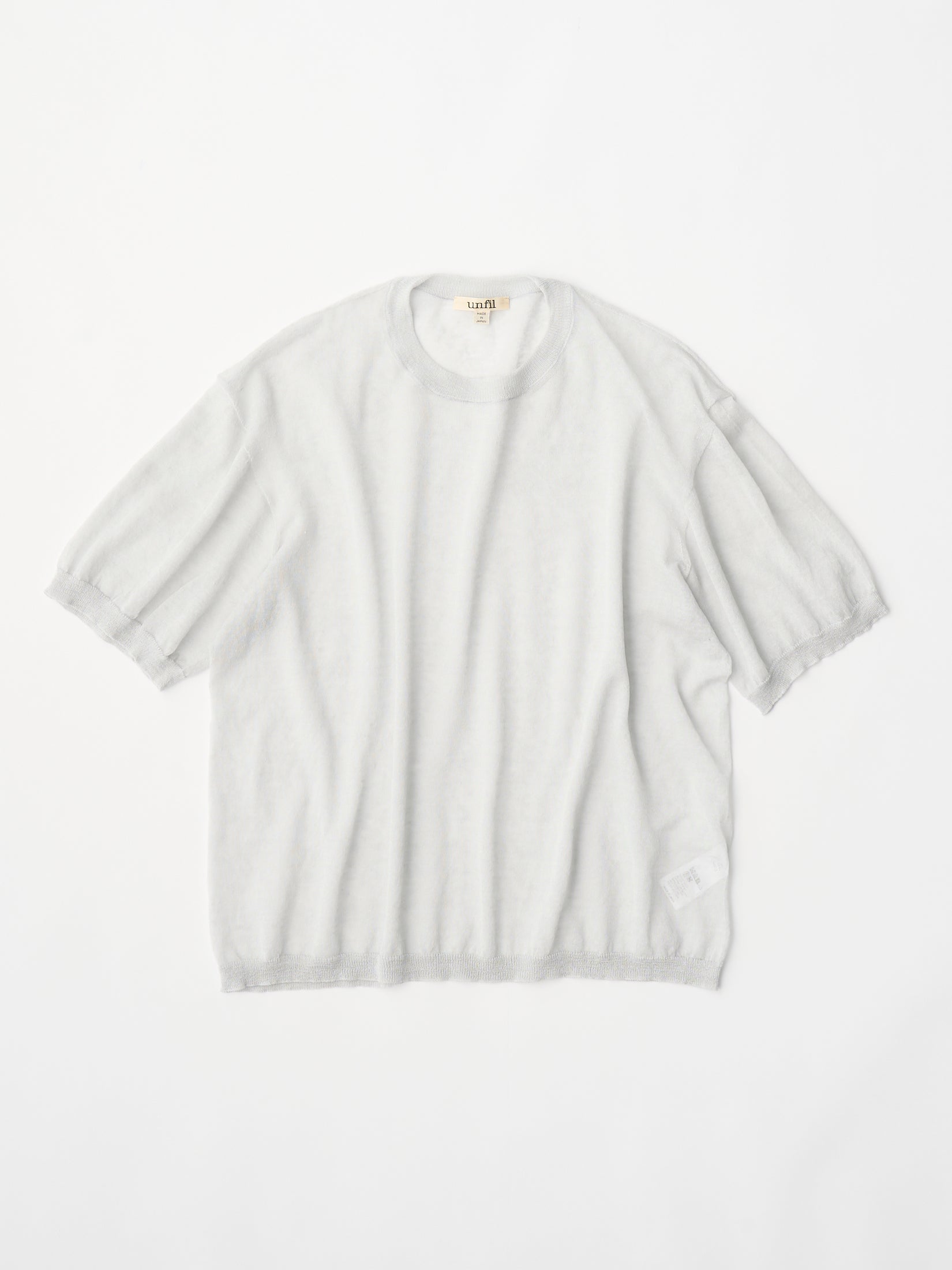 high-count linen oversized knit-Tee