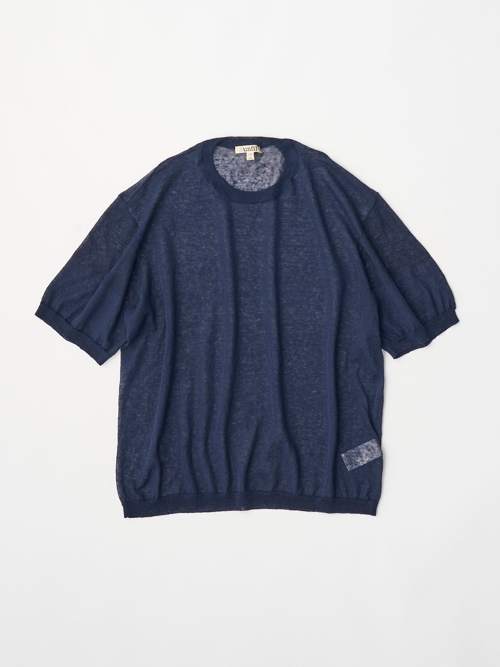 high-count linen oversized knit-Tee