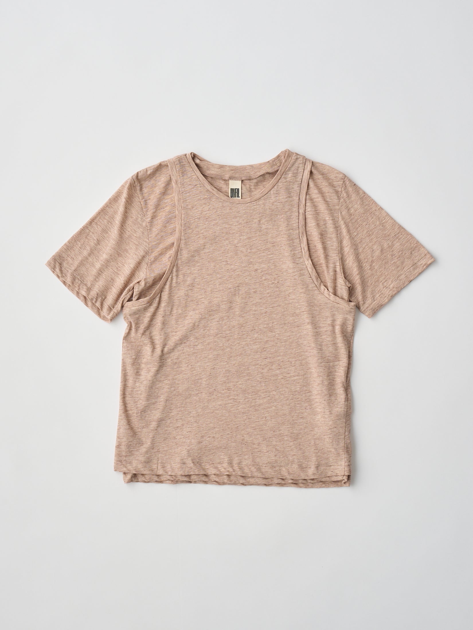 FINE SLUB YARN LAYERED TOP