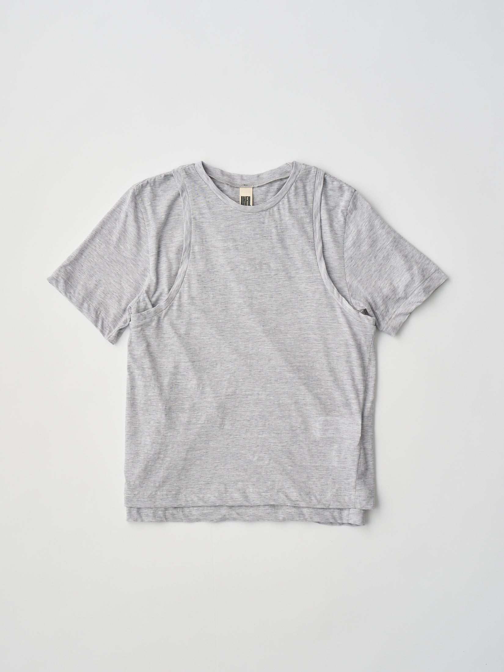 FINE SLUB YARN LAYERED TOP